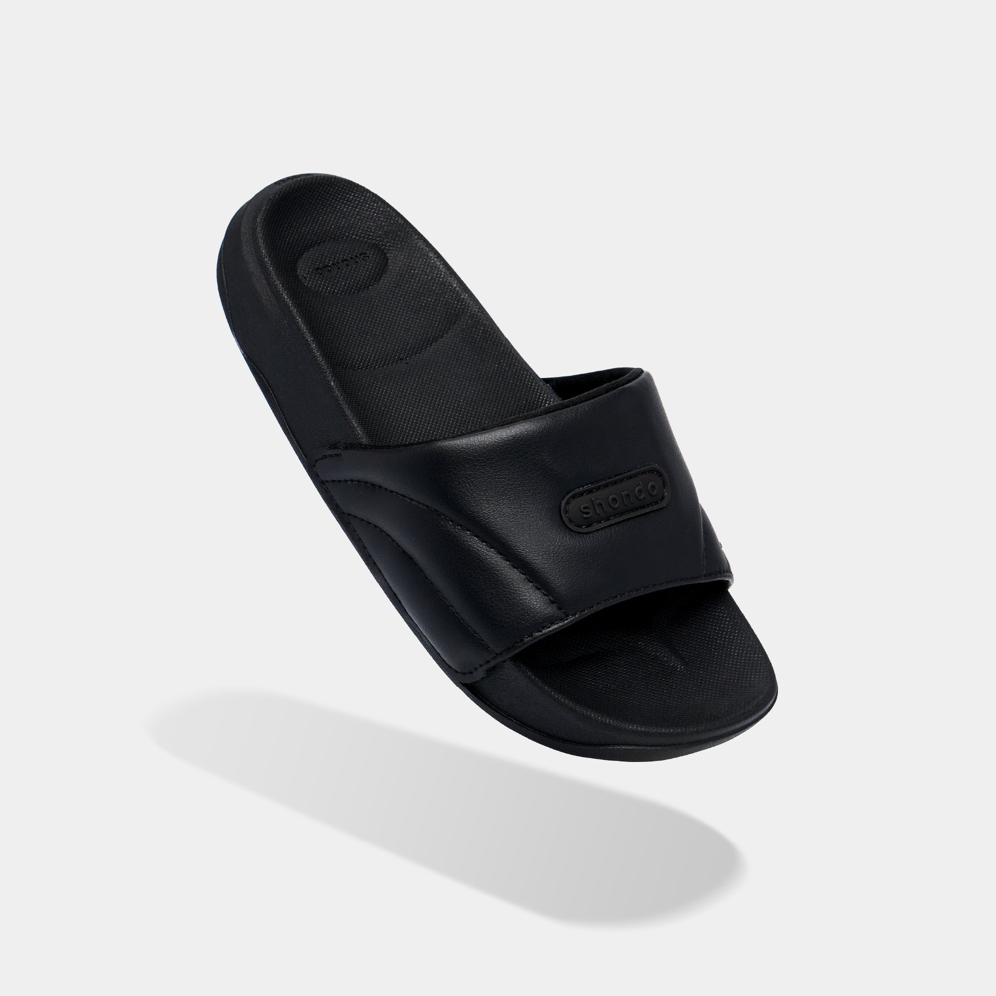 Dép Trendy 7 quai phồng unisex đen