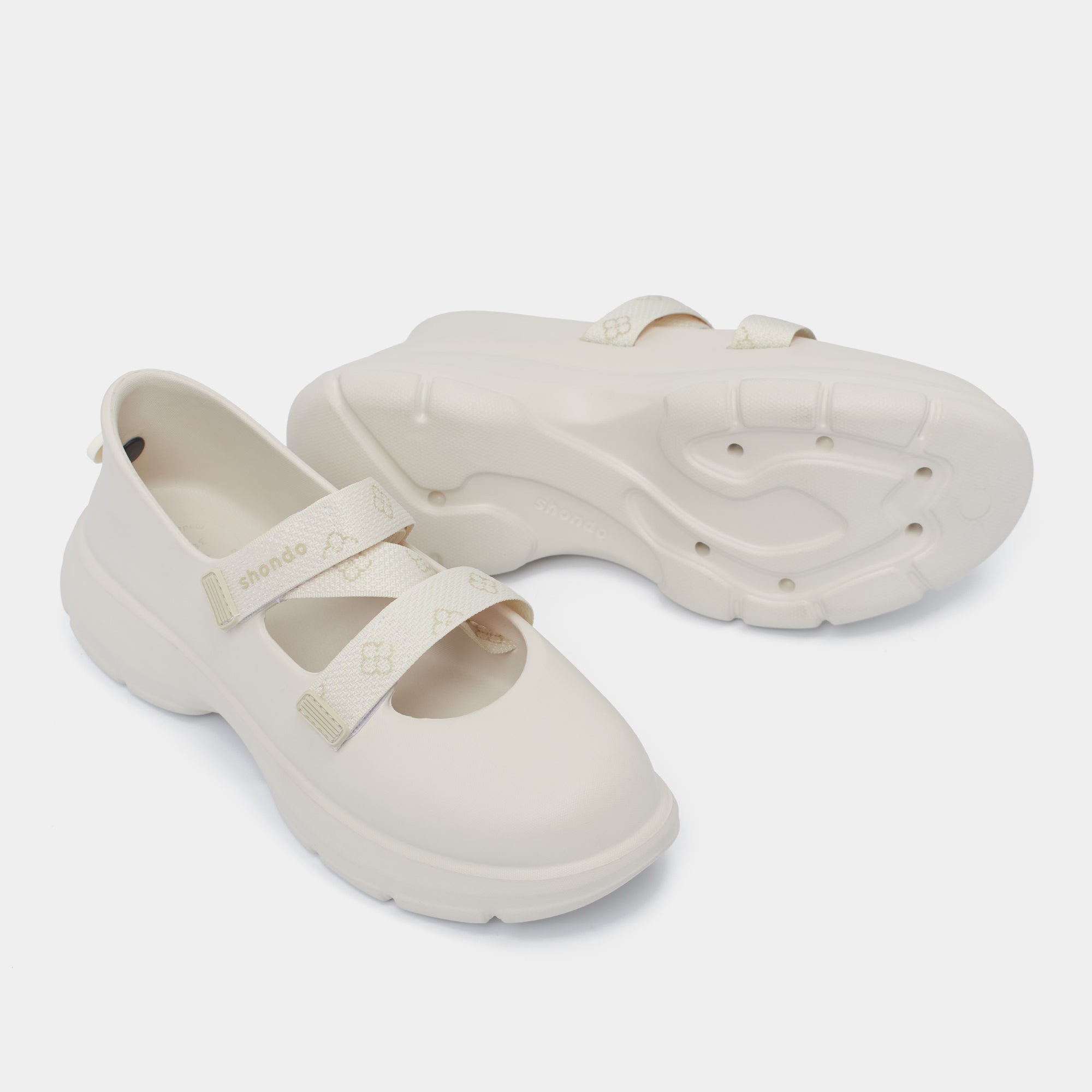 Giày Sneaker ballet Dreamie Limax hoa nữ trắng kem