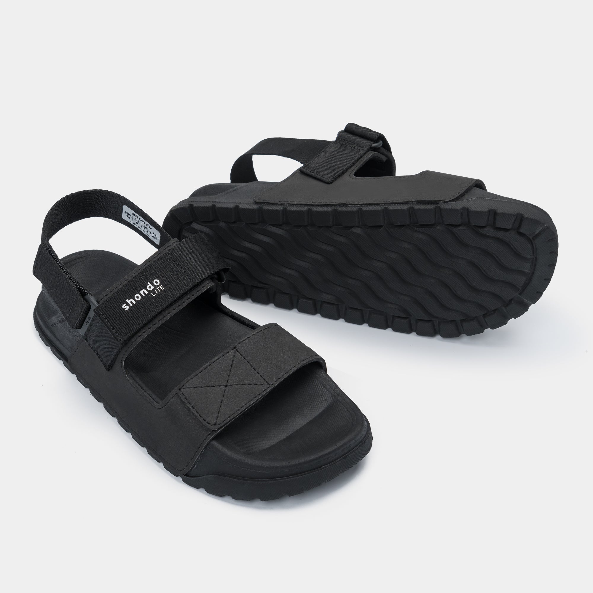 Sandal Platy 4 Lite quai ngang unisex đen