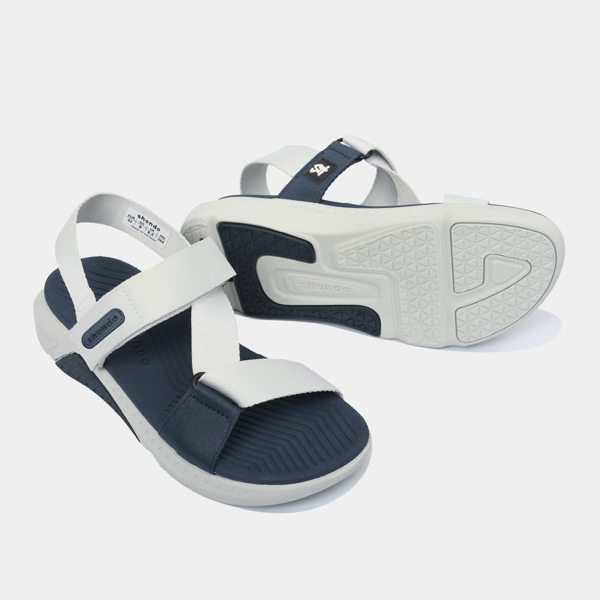 Sandal nam nữ F7R xám rêu xanh dương
