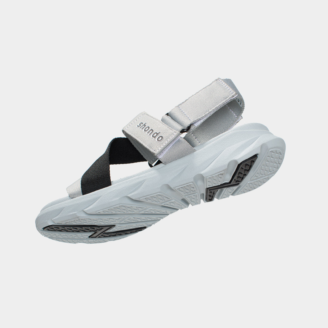 Sandals F6 sport đế xám phối quai đen