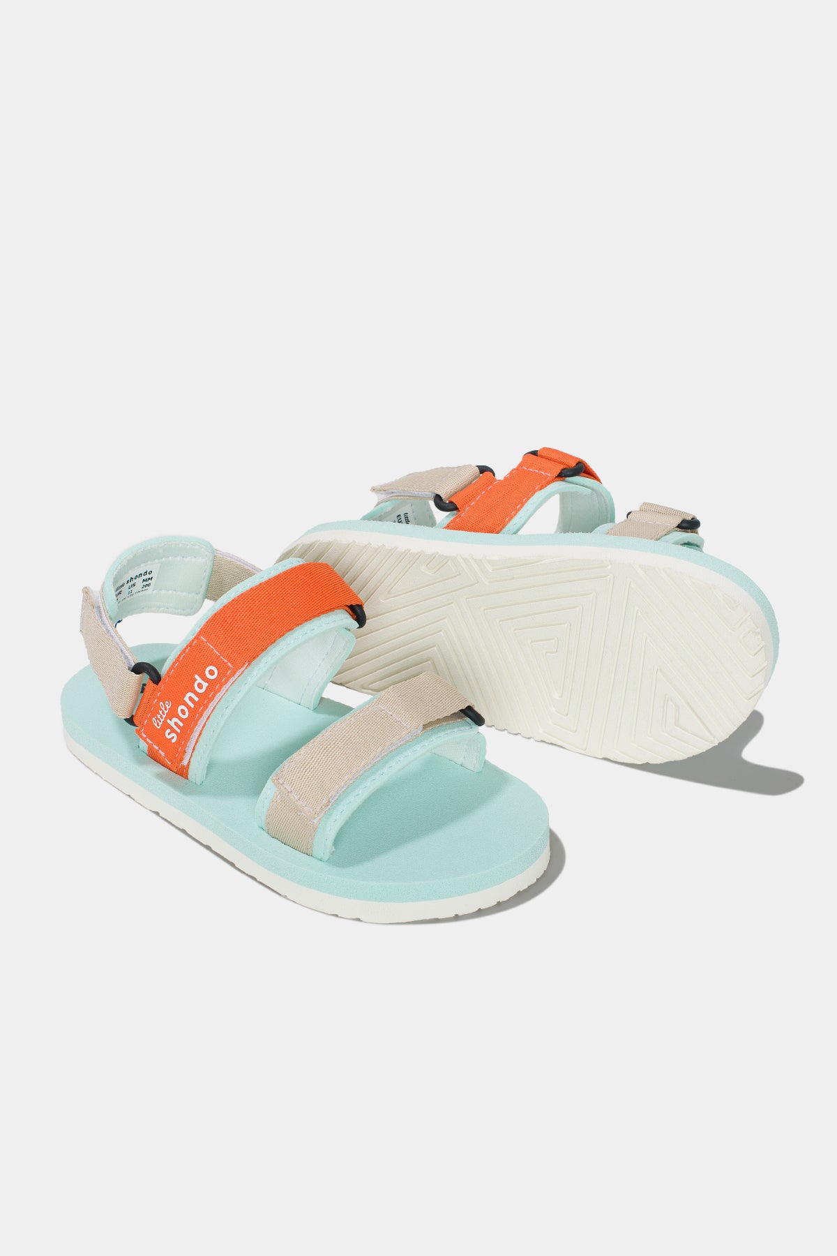 Sandals Little trắng xanh hồng