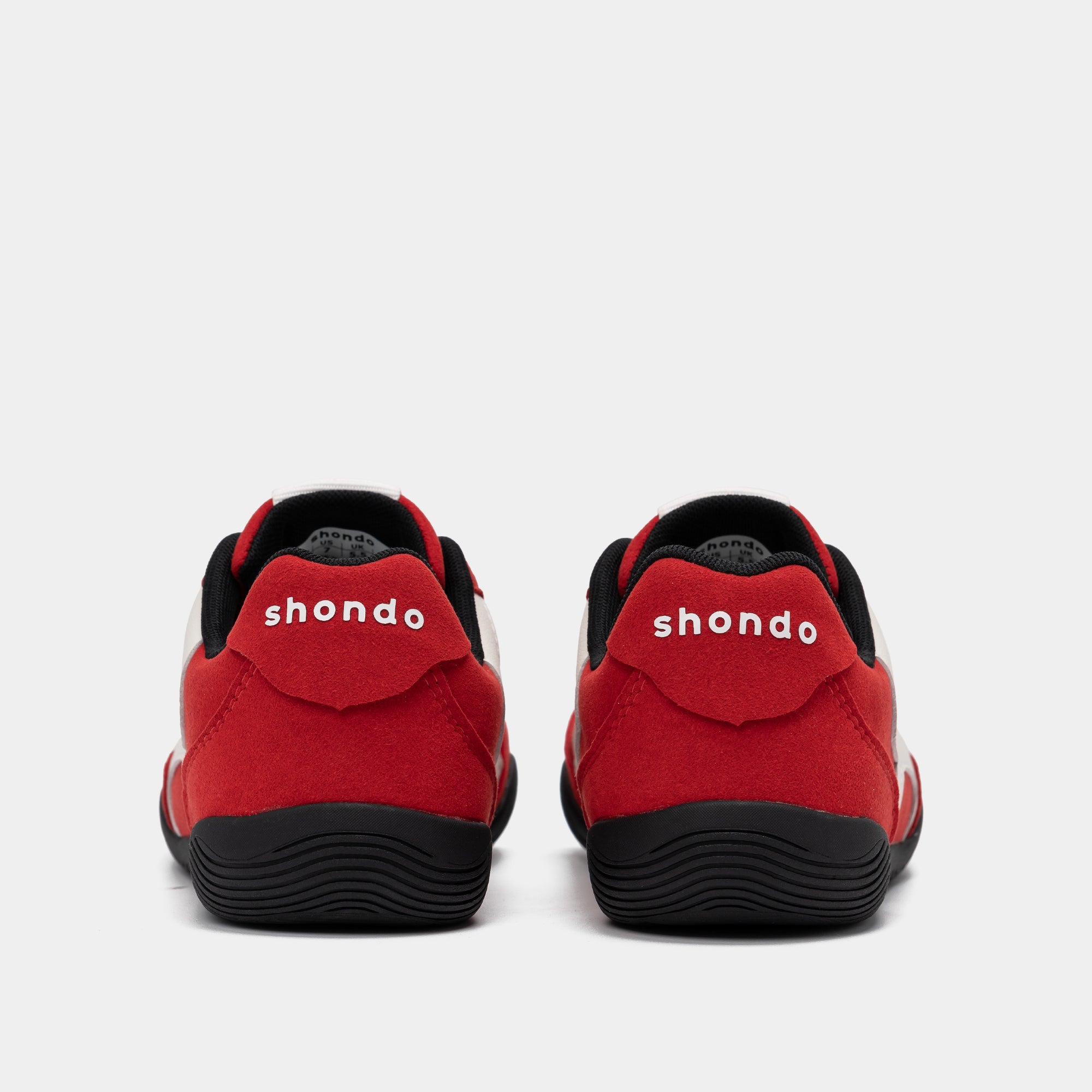 Giày Sneaker Shondo Class 7 Đế Thấp Unisex Màu Đỏ