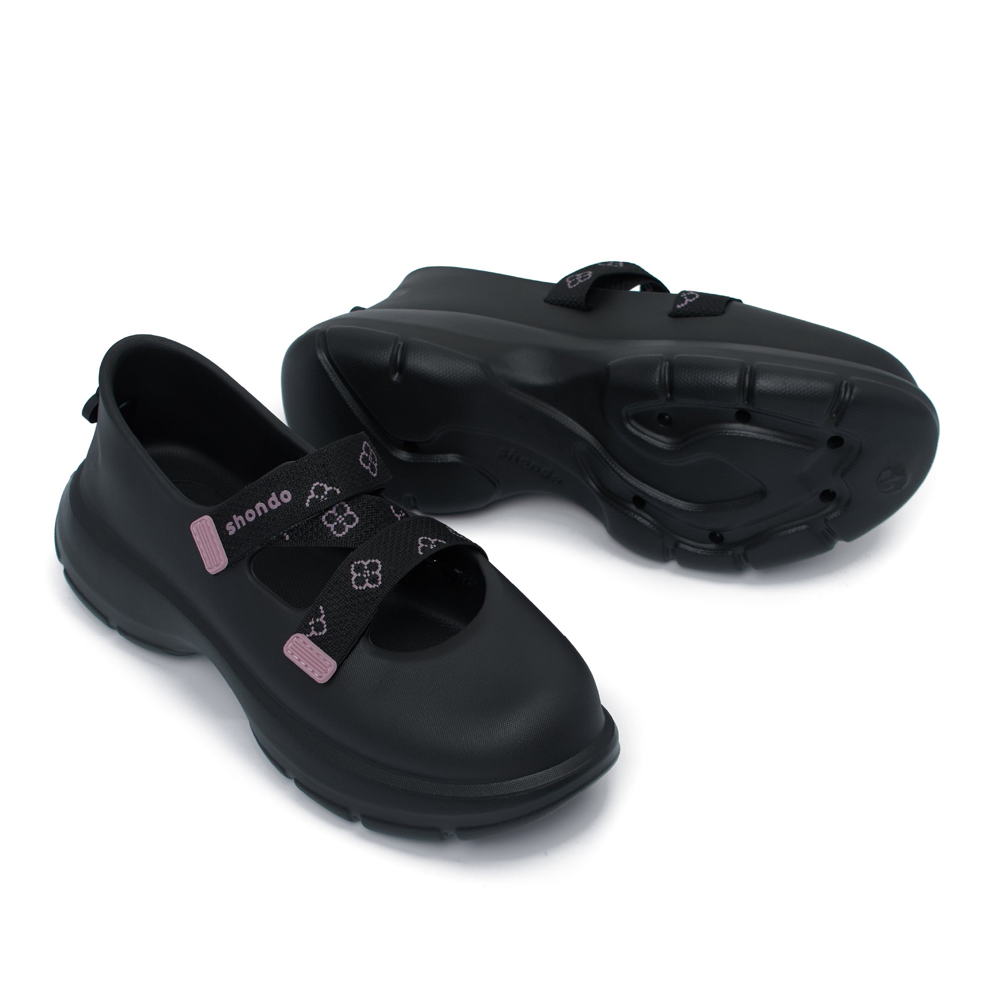 Giày Sneaker ballet Dreamie Limax hoa nữ đen