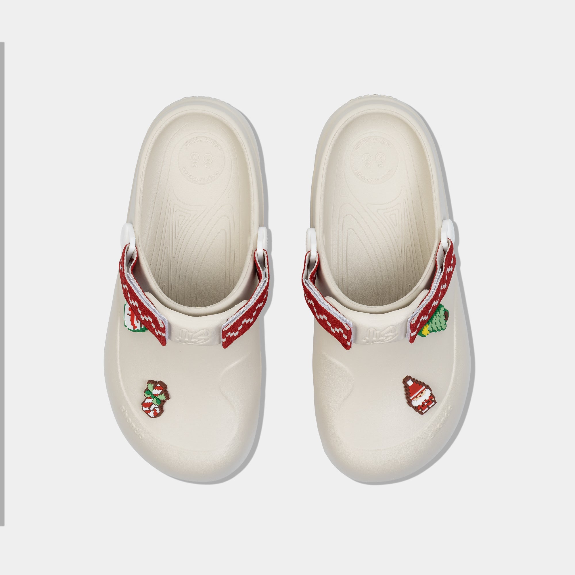 Clog SUKE Limax Christmas unisex trắng kem