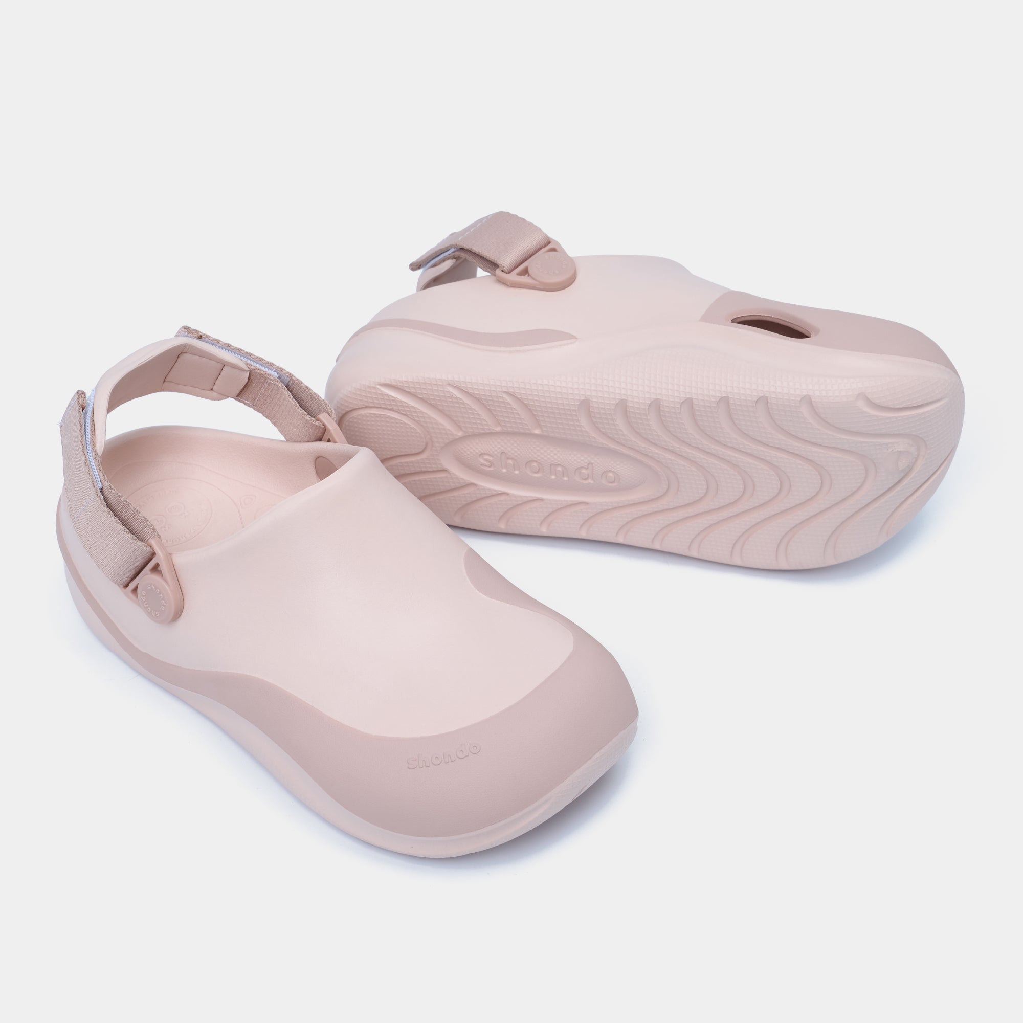 Giày Clog Suke Viền Đế Unisex Hồng