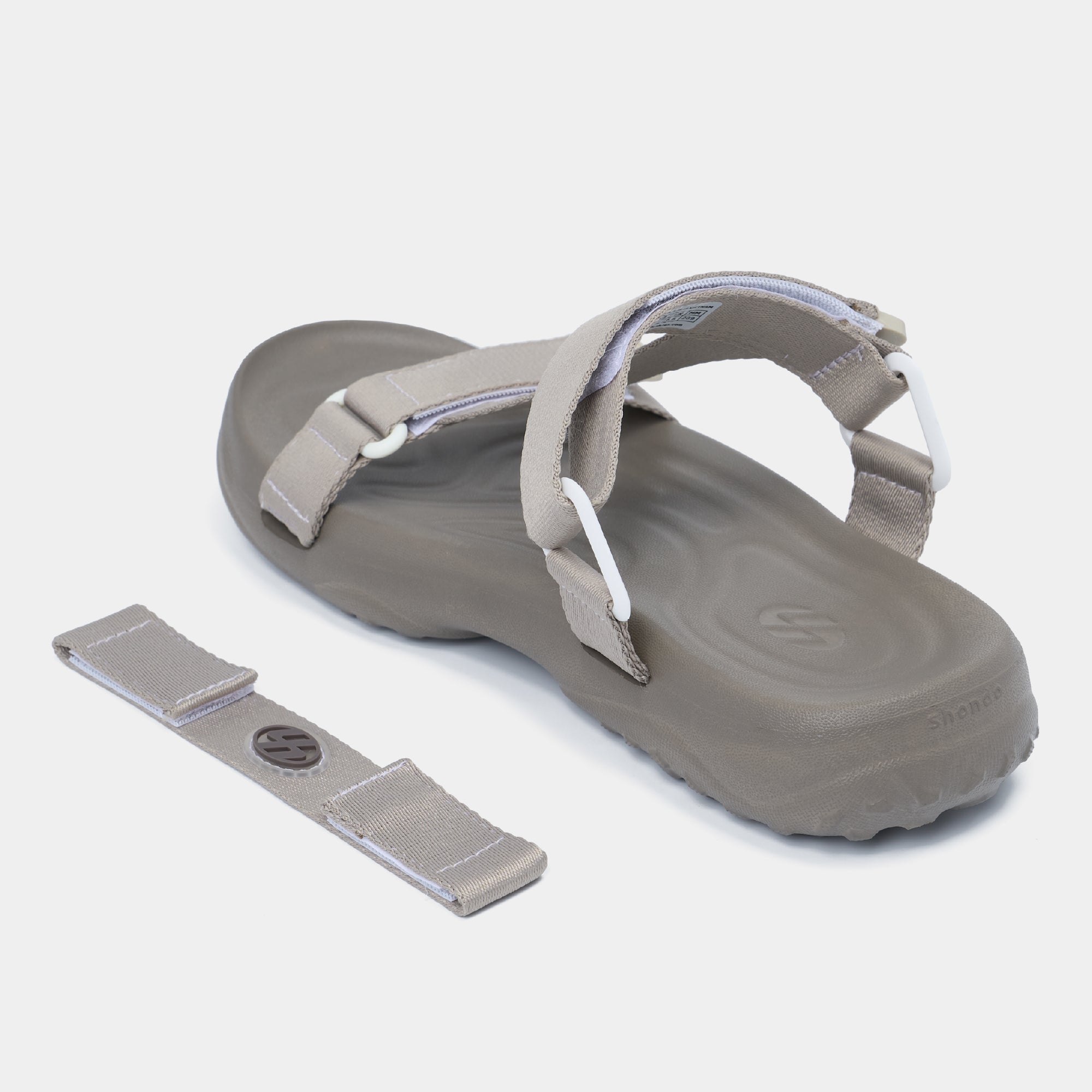 Sandal F11 Quai Chéo Unisex Nâu