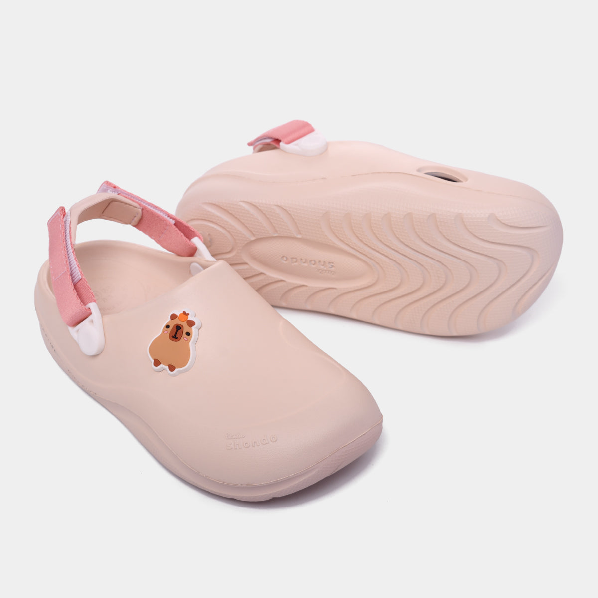 Clog Little Suke bé gái nhựa đúc hồng