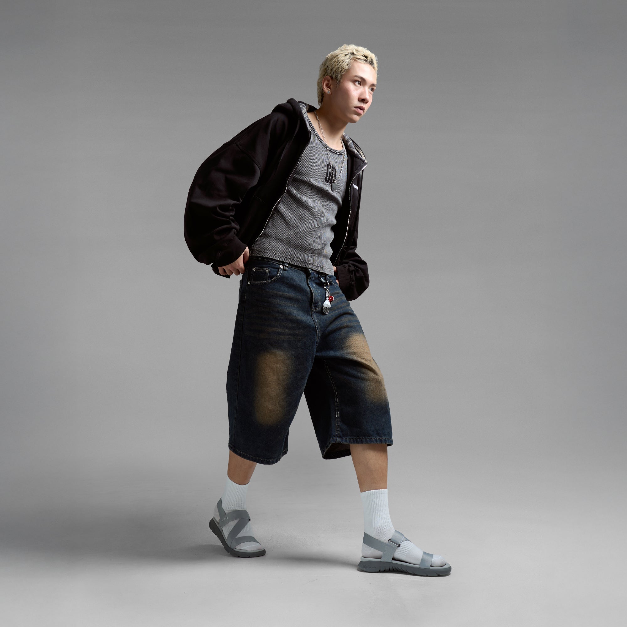 Giày Sandal Shondo F6S Lite Unisex Màu Xám