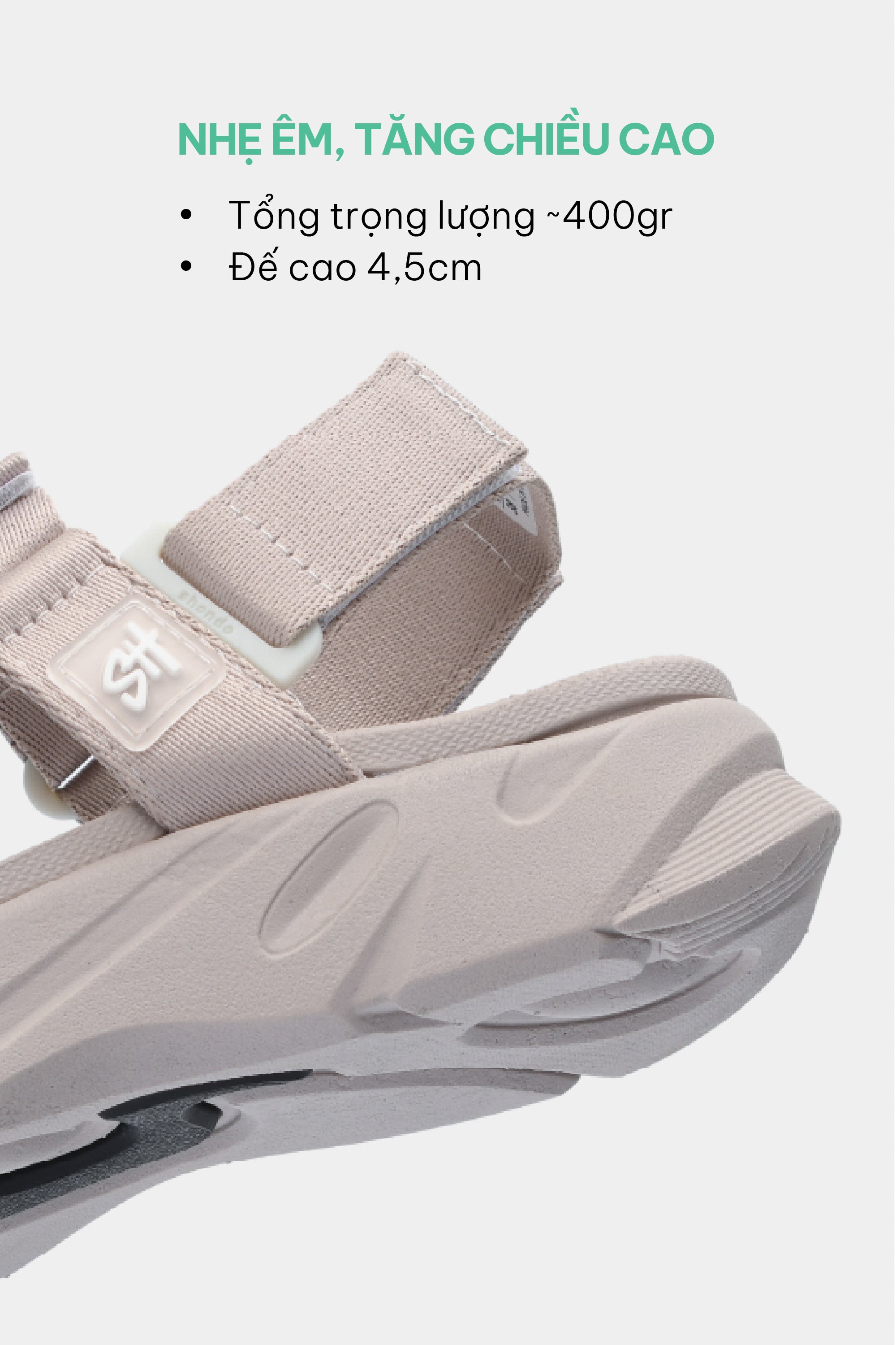 Sandal nữ F8M nâu