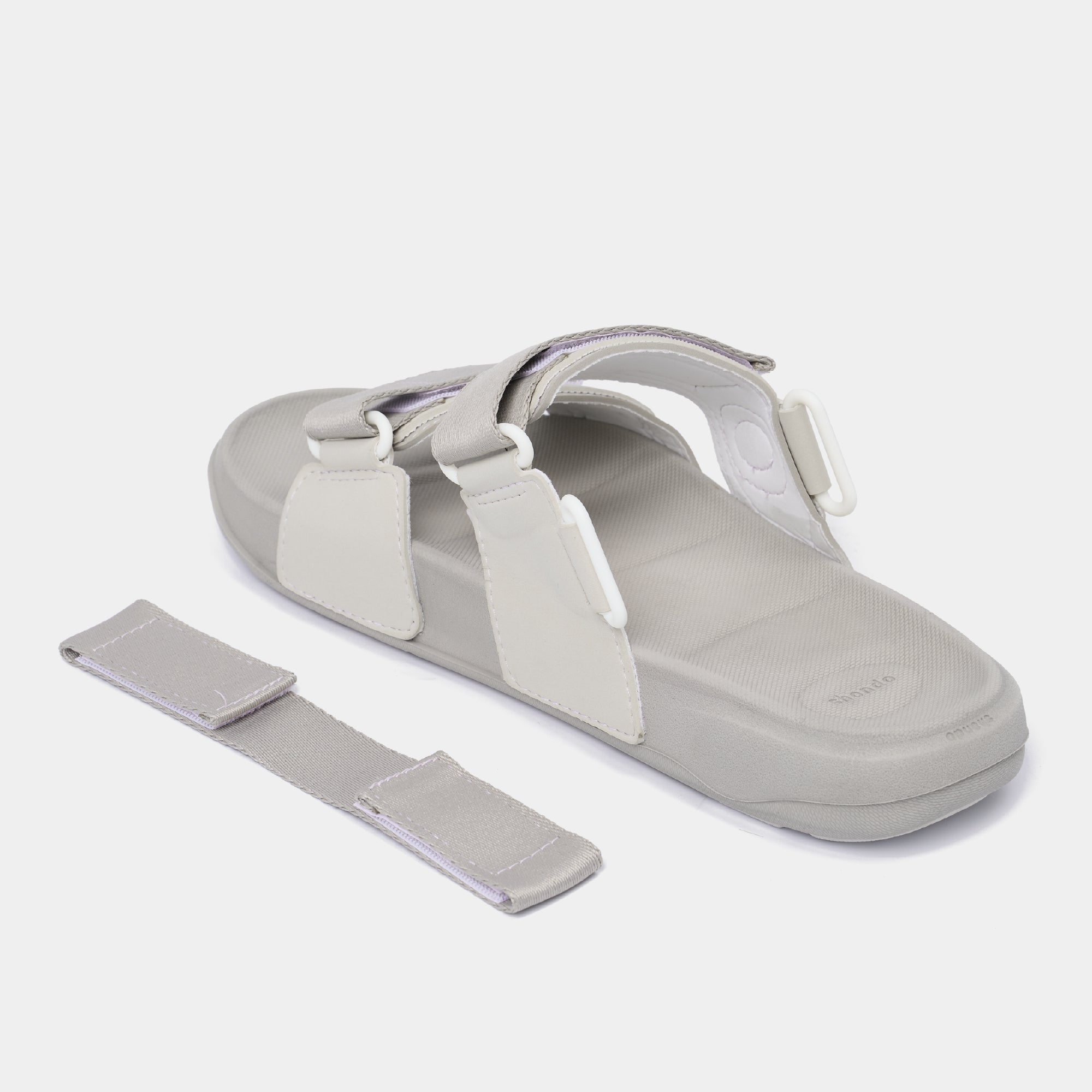Sandal Platy 7 quai ngang unisex xám