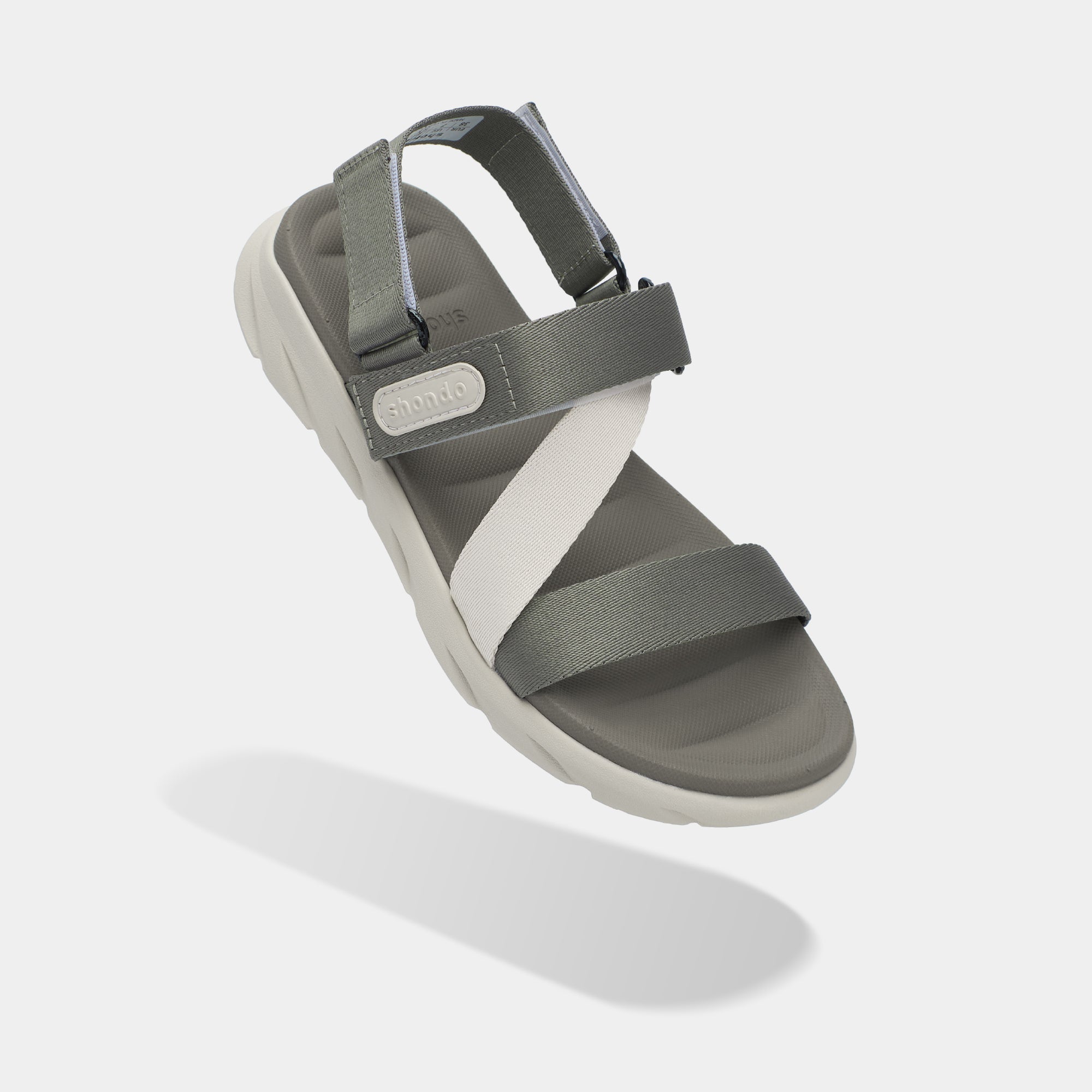 Sandal F6S quai chéo unisex rêu