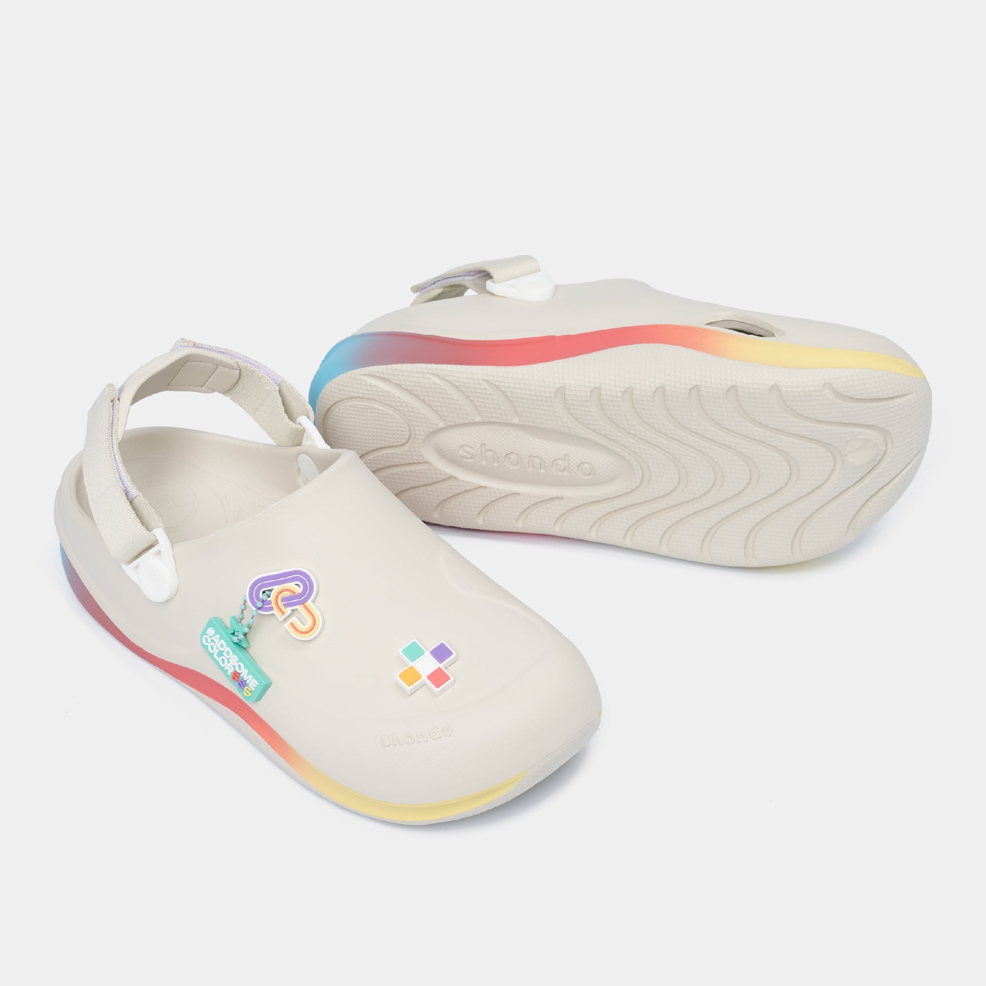 Clog Suke PRIDE unisex trắng kem