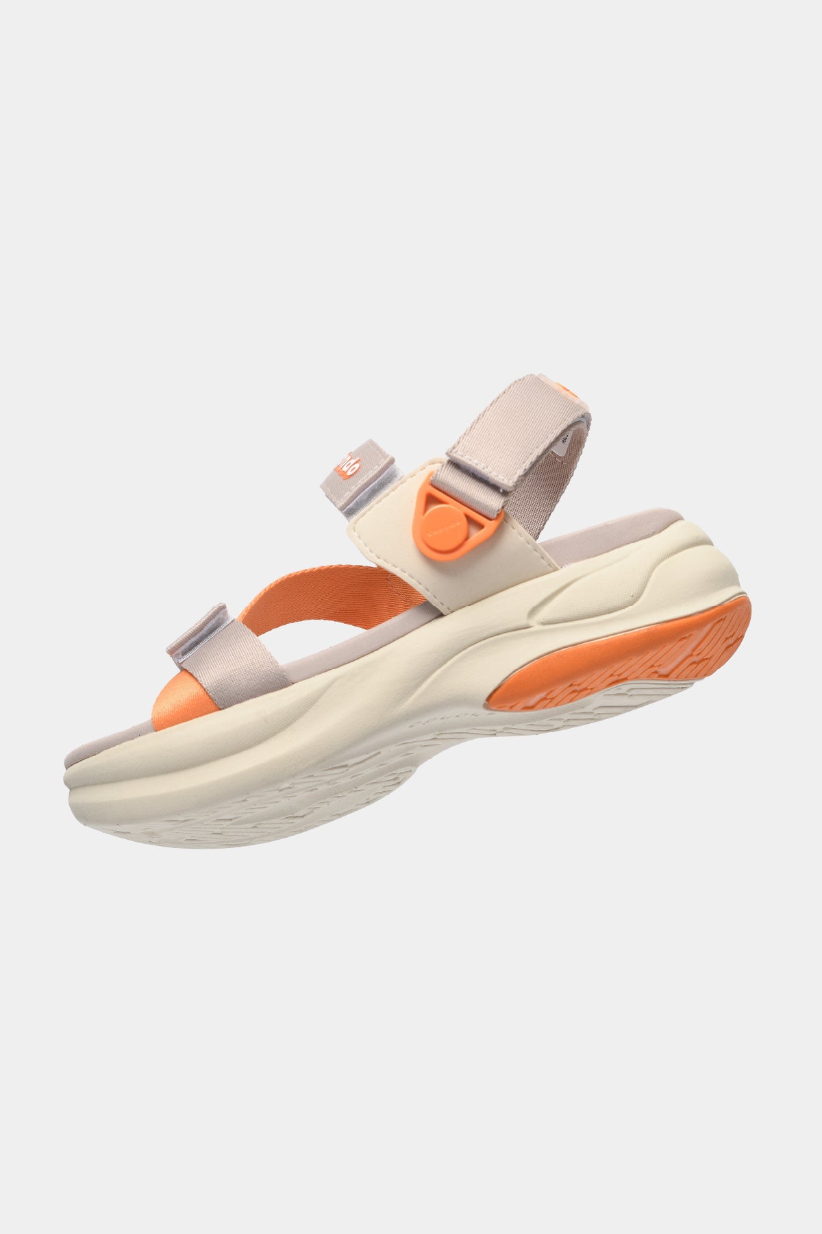 Sandal nữ F8B quai xoay nâu be cam