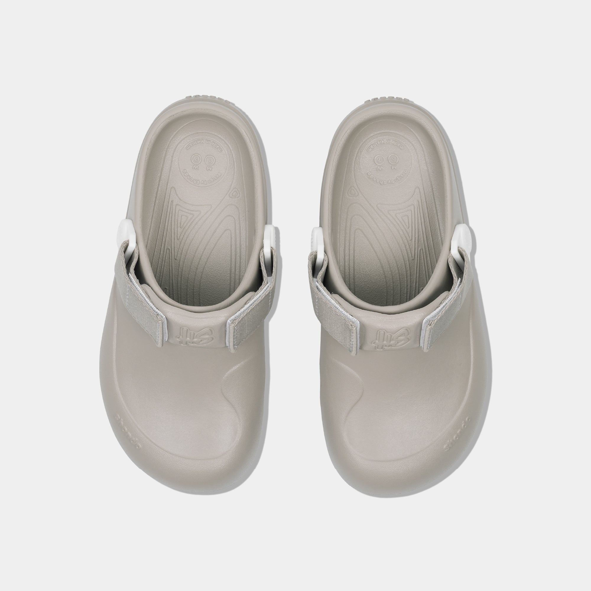 Clog Suke unisex nâu nhạt