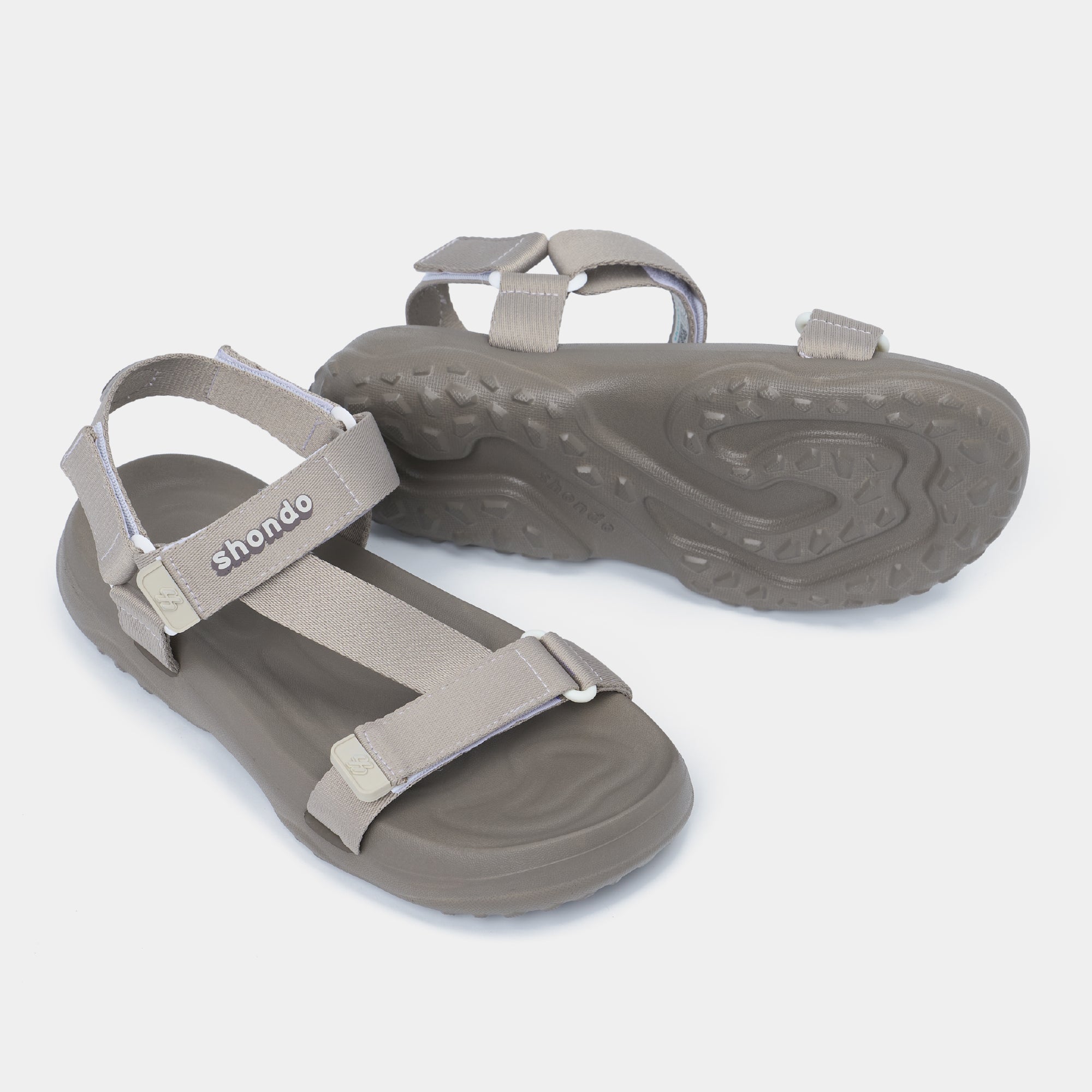 Sandal F11 Quai Chéo Unisex Nâu