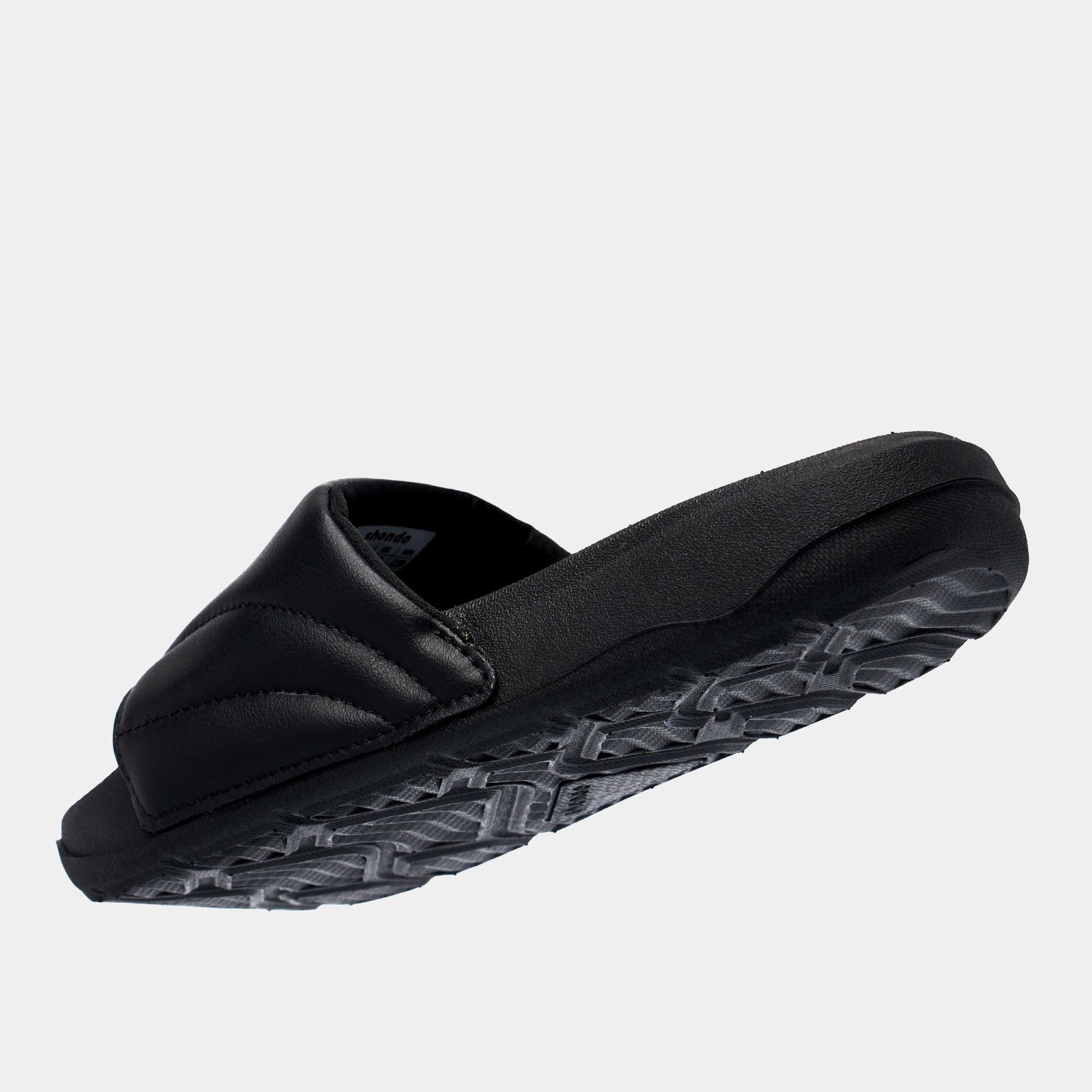 Dép Trendy 7 quai phồng unisex đen