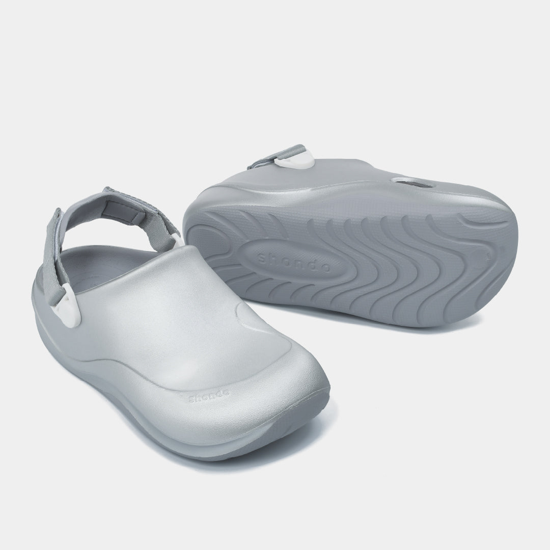 Clog nhựa đúc nữ Suke metallic
