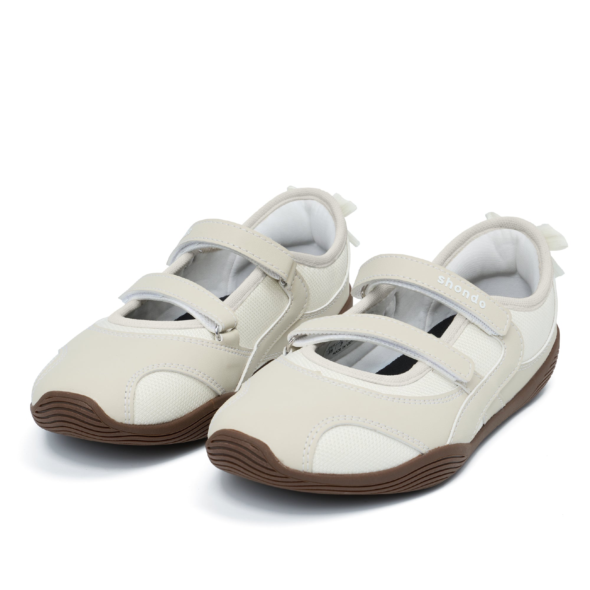 Giày Sneaker Ballet Minie Phối Nơ Nữ Be