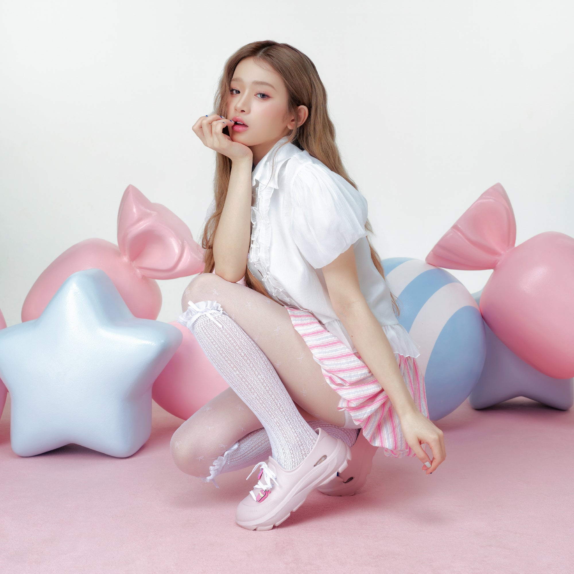 Giày Sneaker Shondo EZI Limax Nữ Màu Hồng