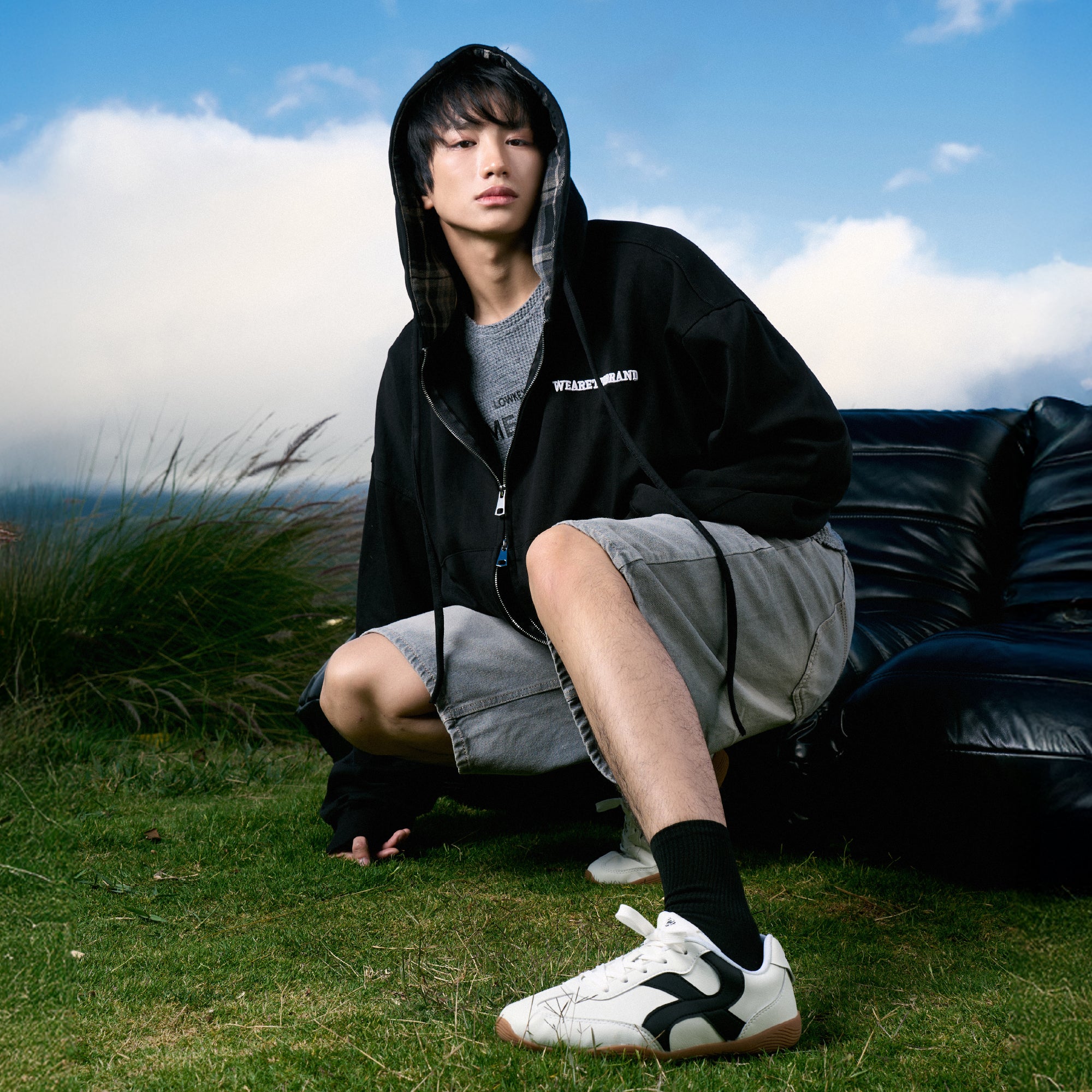 Giày Sneaker Shondo Class 7 Đế Thấp Unisex Màu Trắng