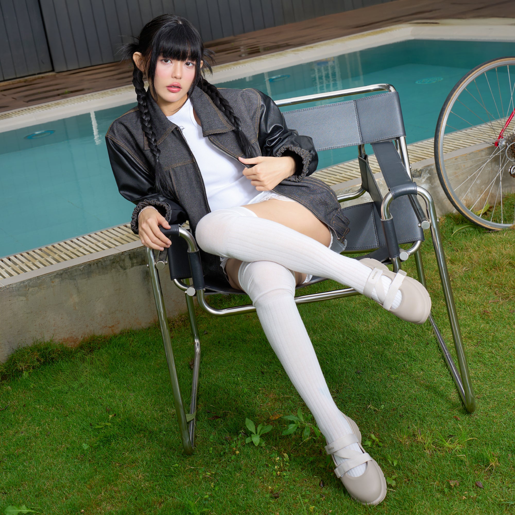 Giày Ballet Sneaker Nữ Shondo Dreamie Màu Nâu Nhạt