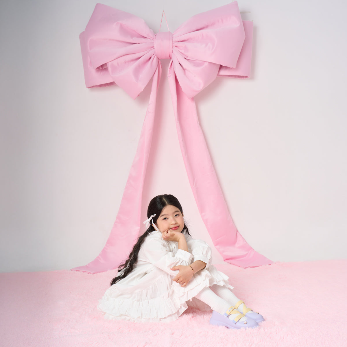 Giày ballet sneaker bé gái Little Dreamie tím