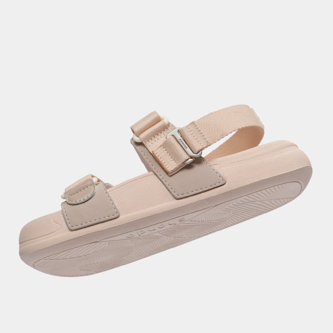 Sandal bánh mì nữ Platy 5 khoen hồng