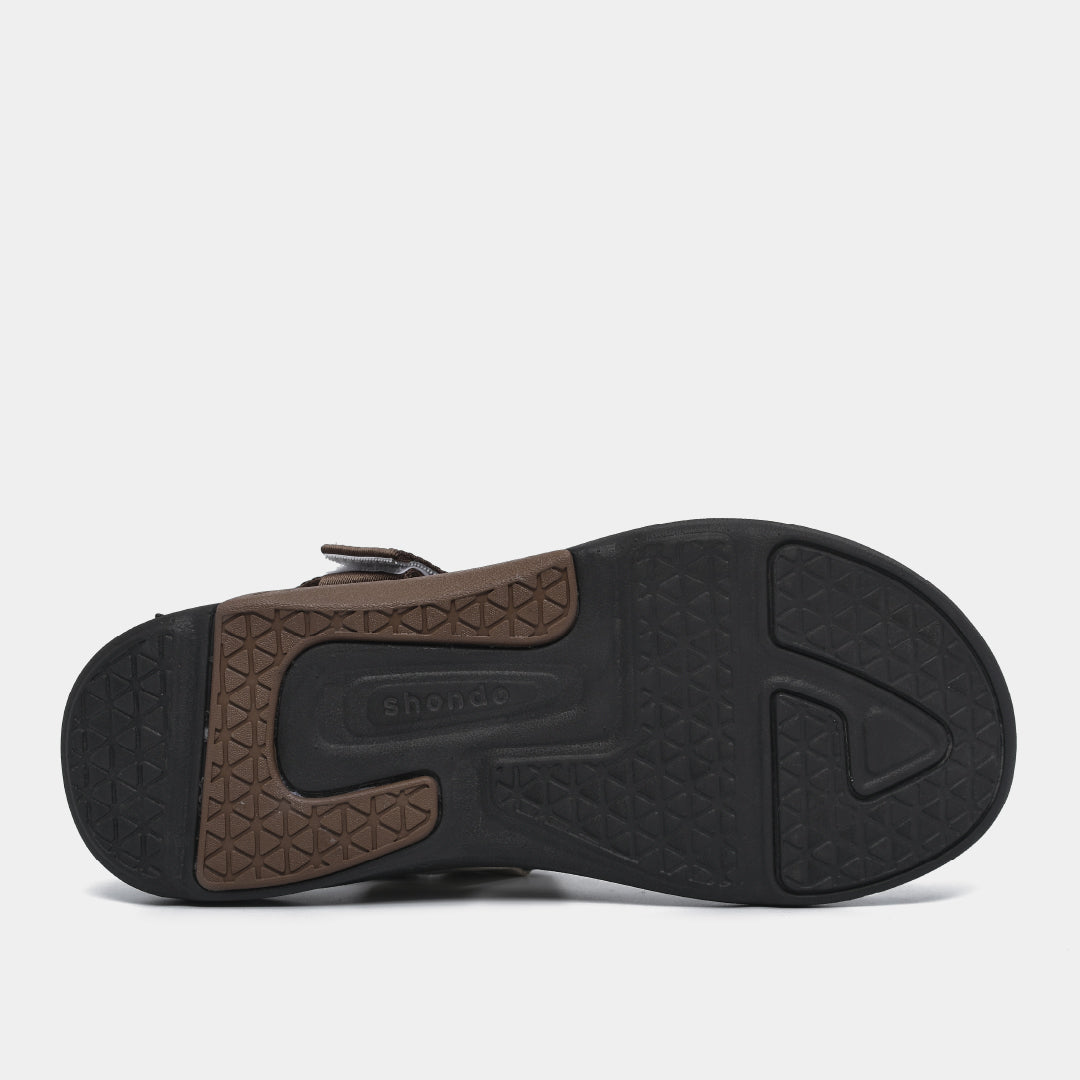Sandal F7R nam đi học quai chéo nâu
