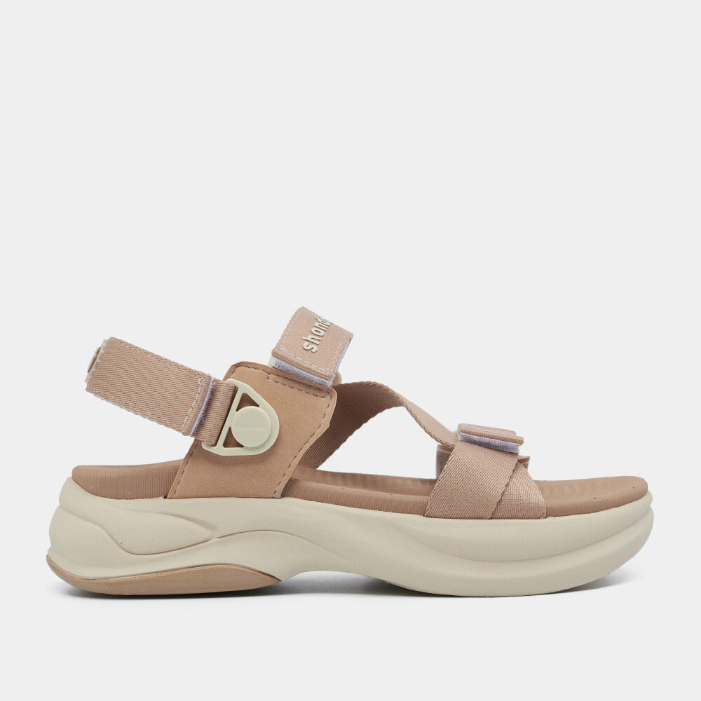 Sandal nam nữ F8B quai xoay nâu