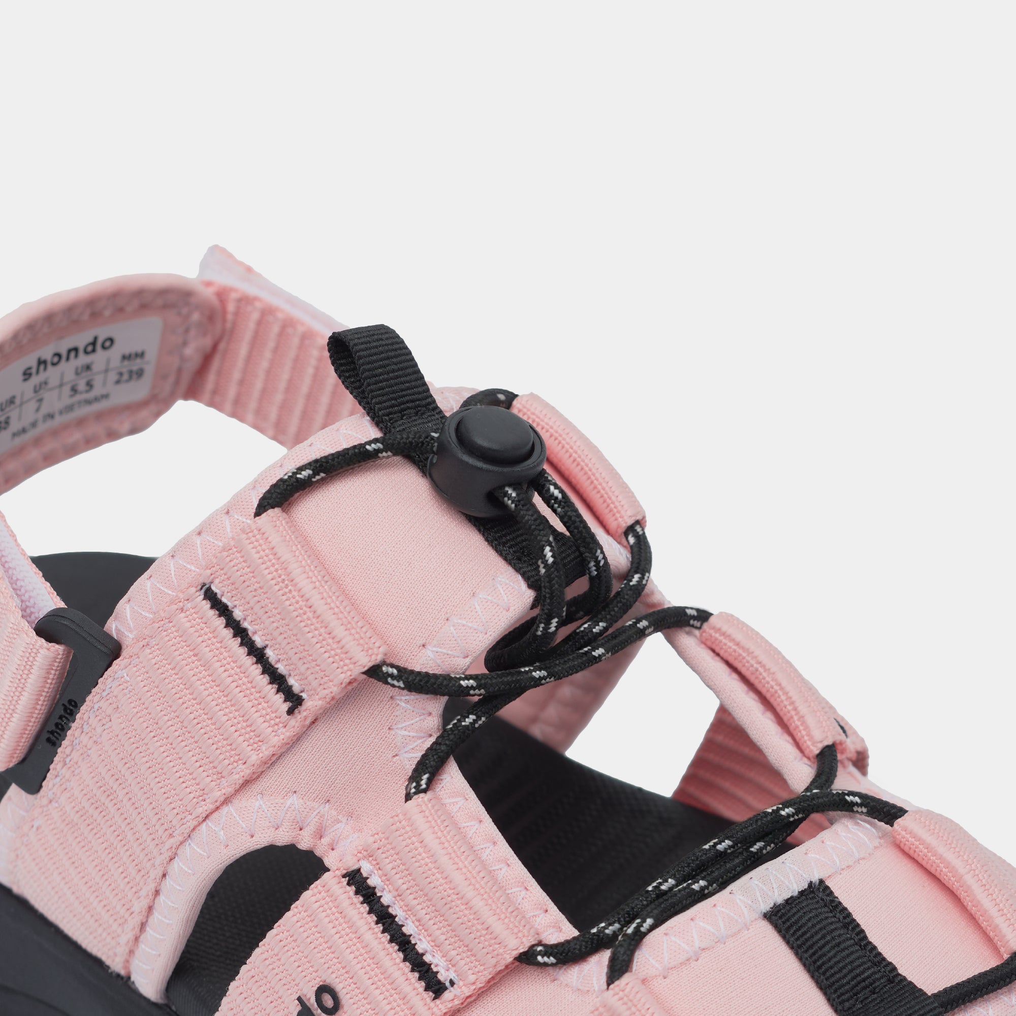 Giày Sandal F8B Hiking nữ hồng đen