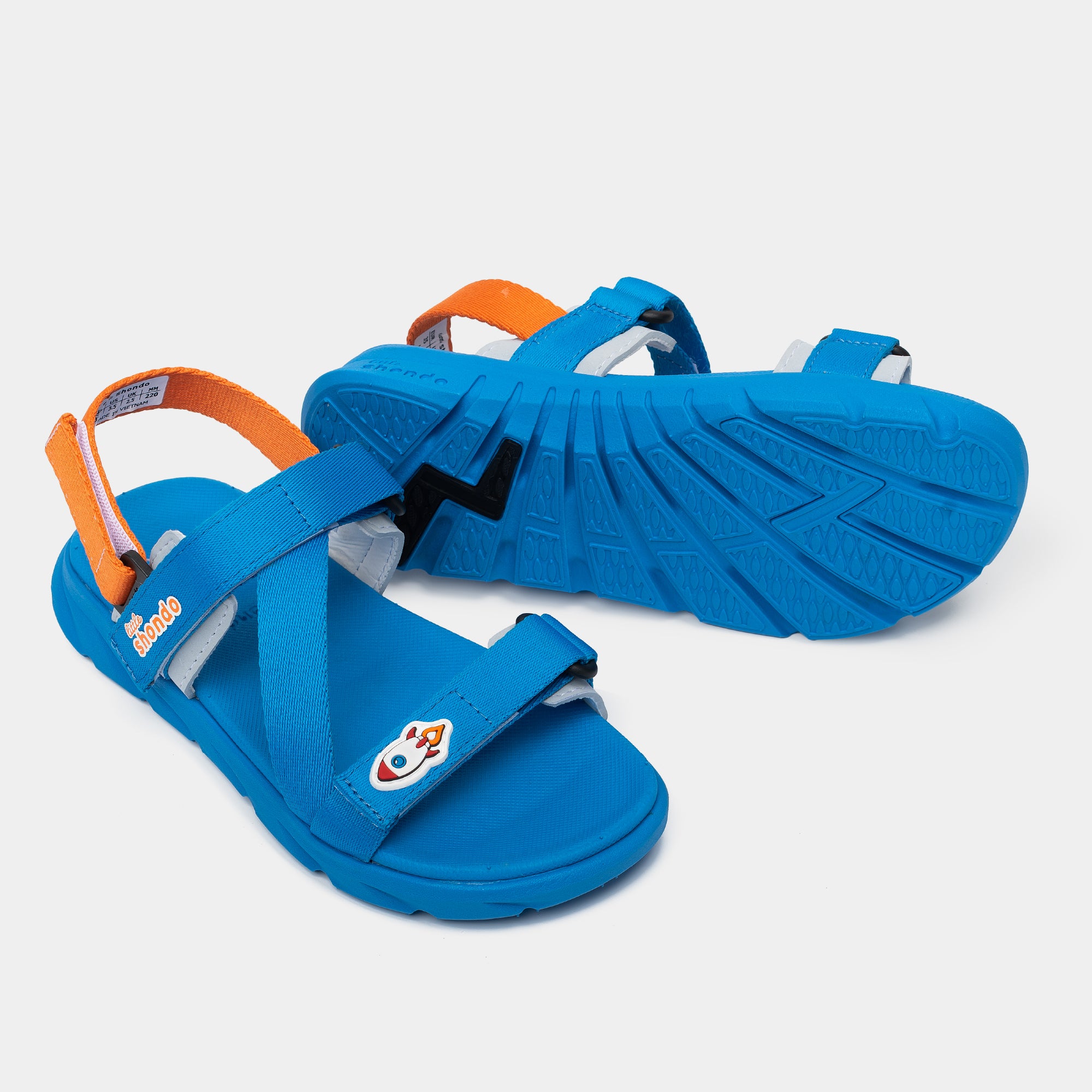 Sandal bé trai Little 6 xanh dương