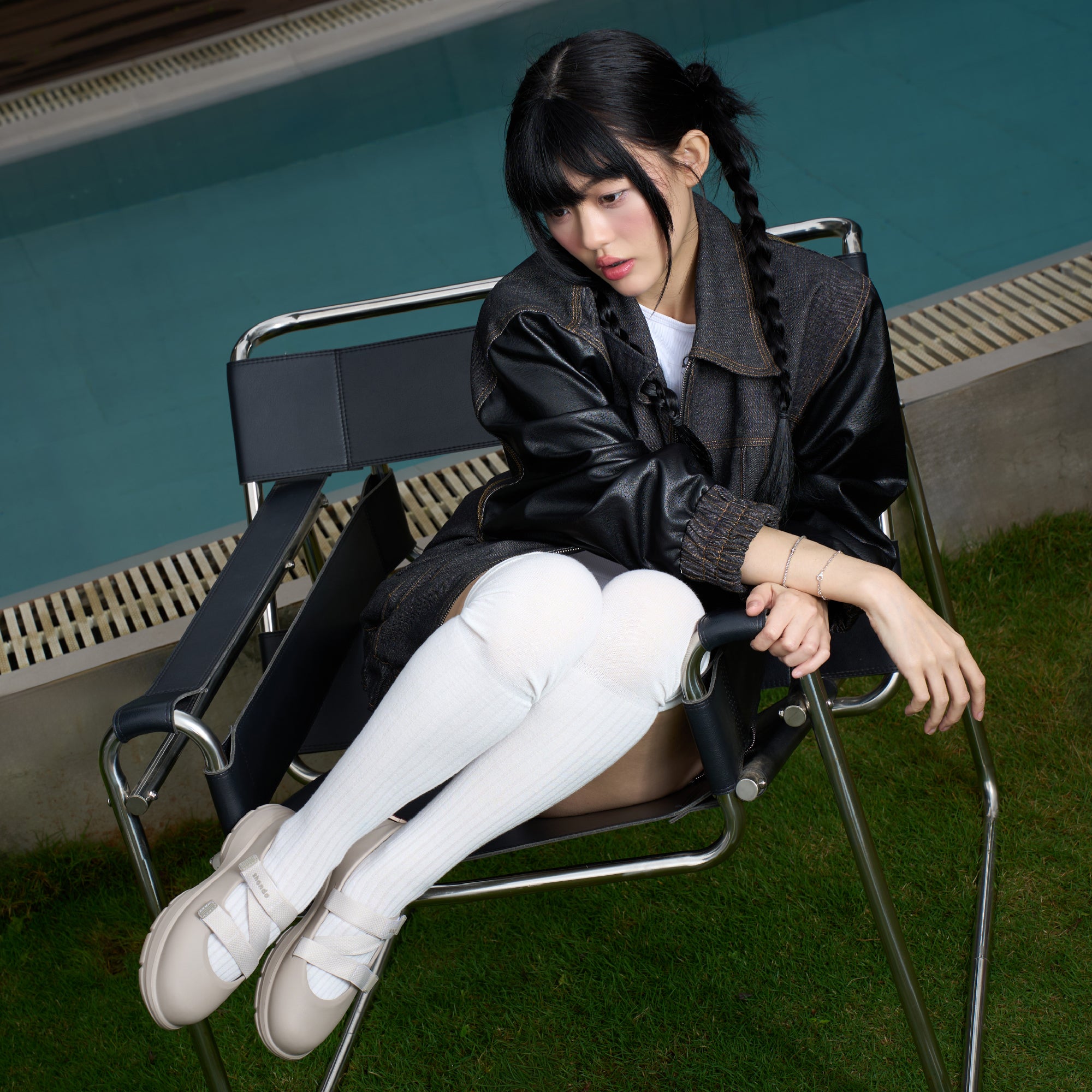 Giày Ballet Sneaker Nữ Shondo Dreamie Màu Nâu Nhạt