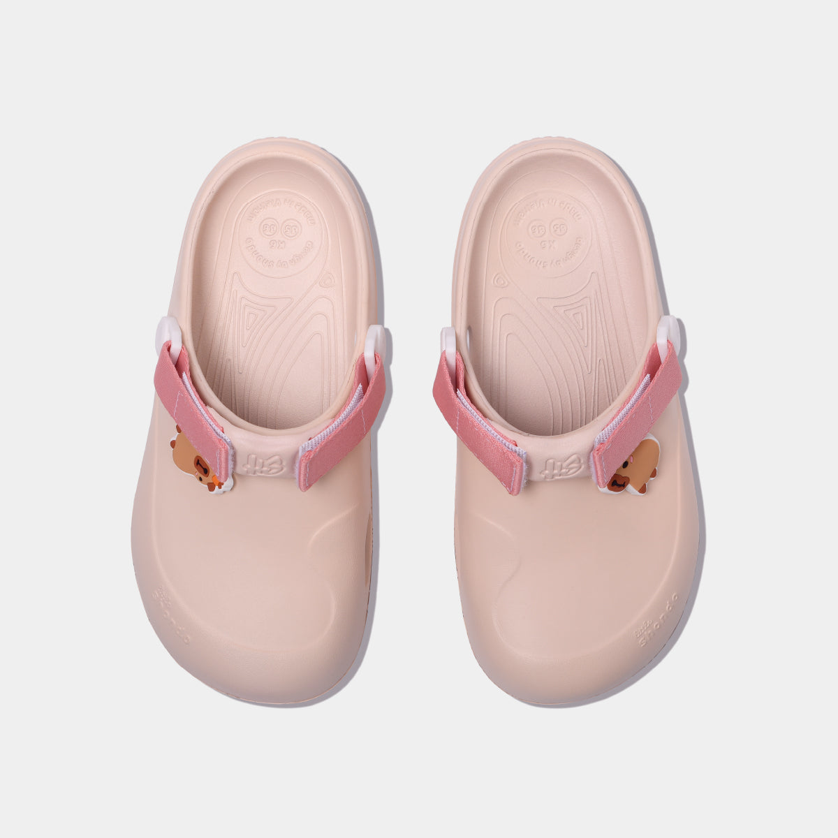Clog Little Suke bé gái nhựa đúc hồng