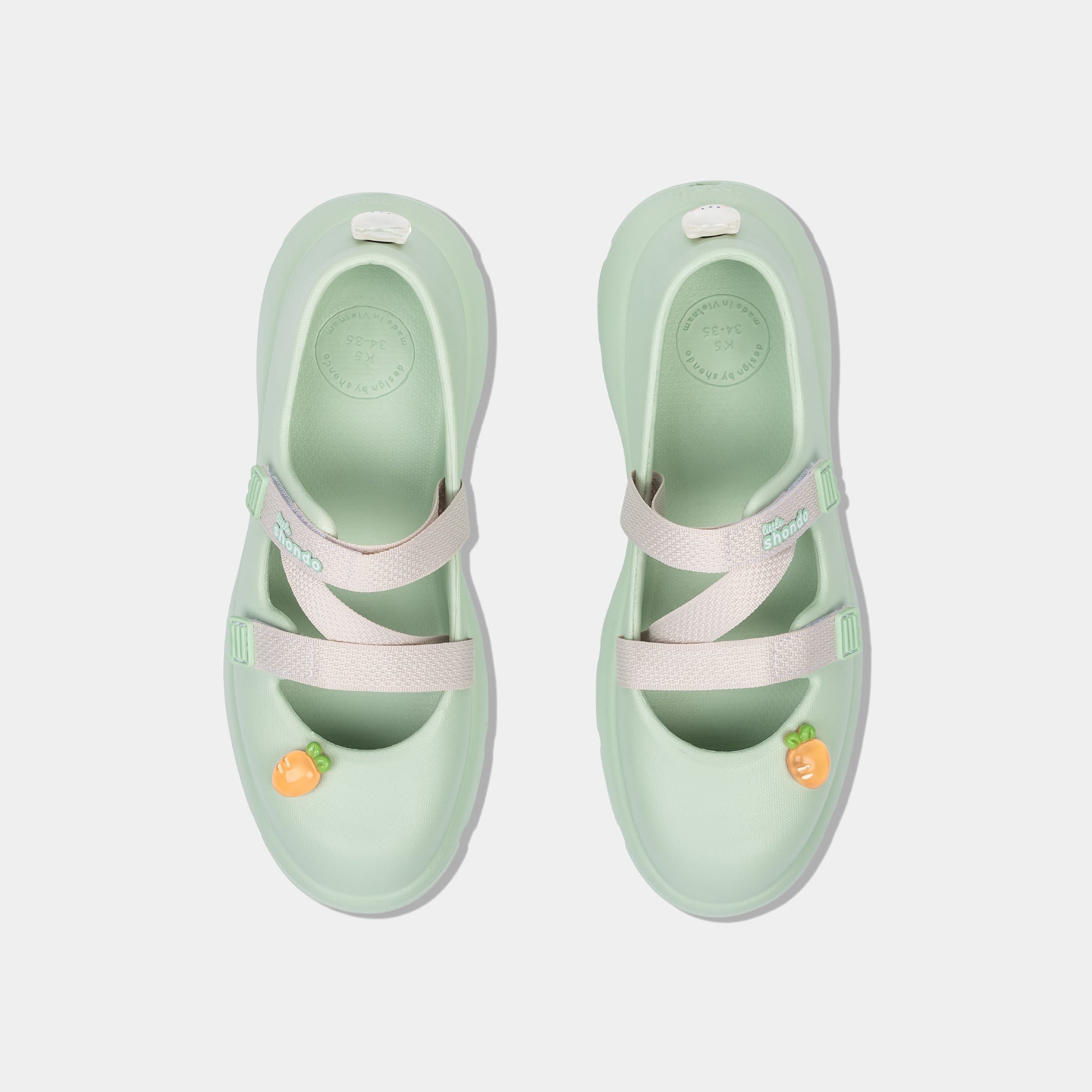 Giày ballet sneaker bé gái Little Dreamie xanh ngọc