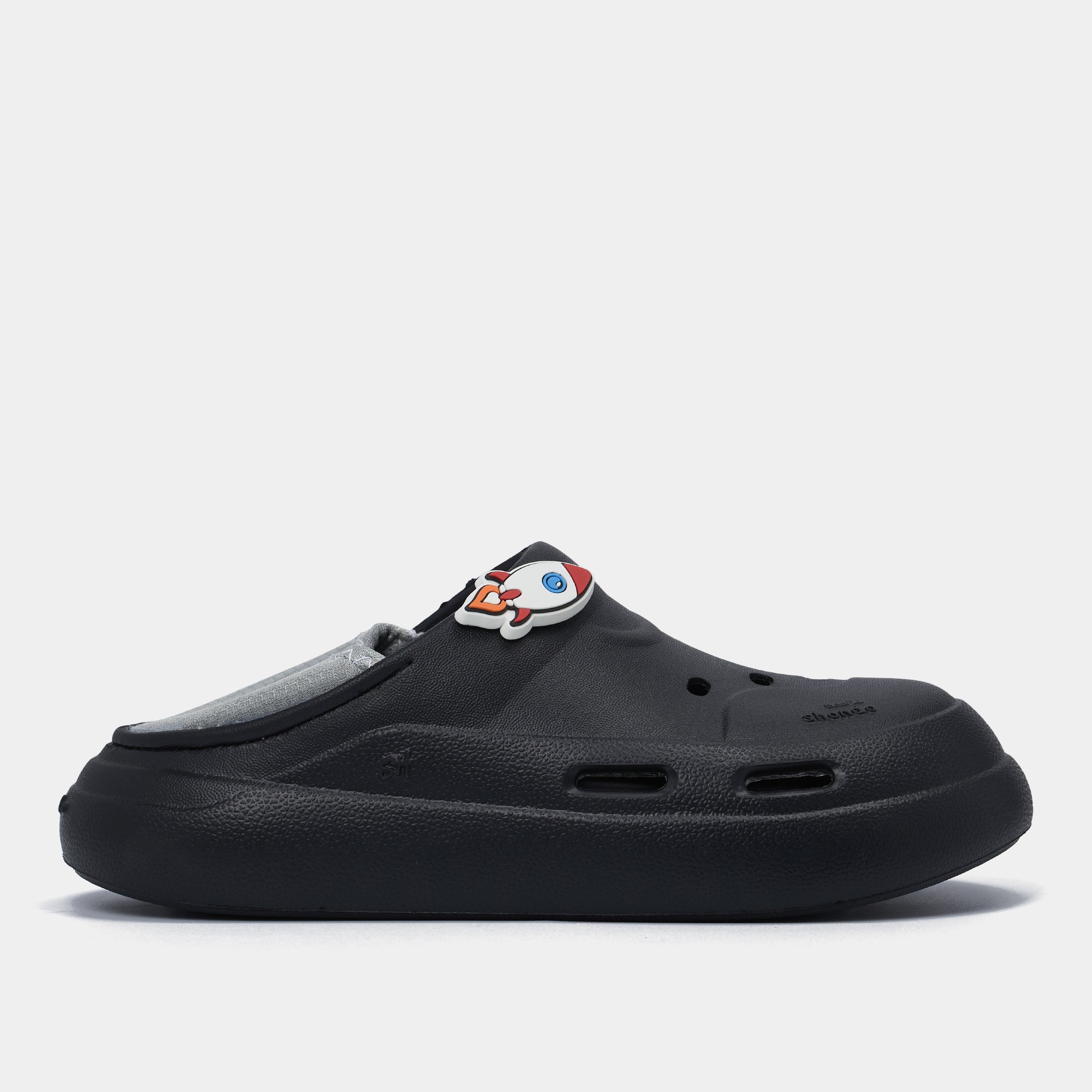 Sneaker bé trai Little C3 Limax không dây đen