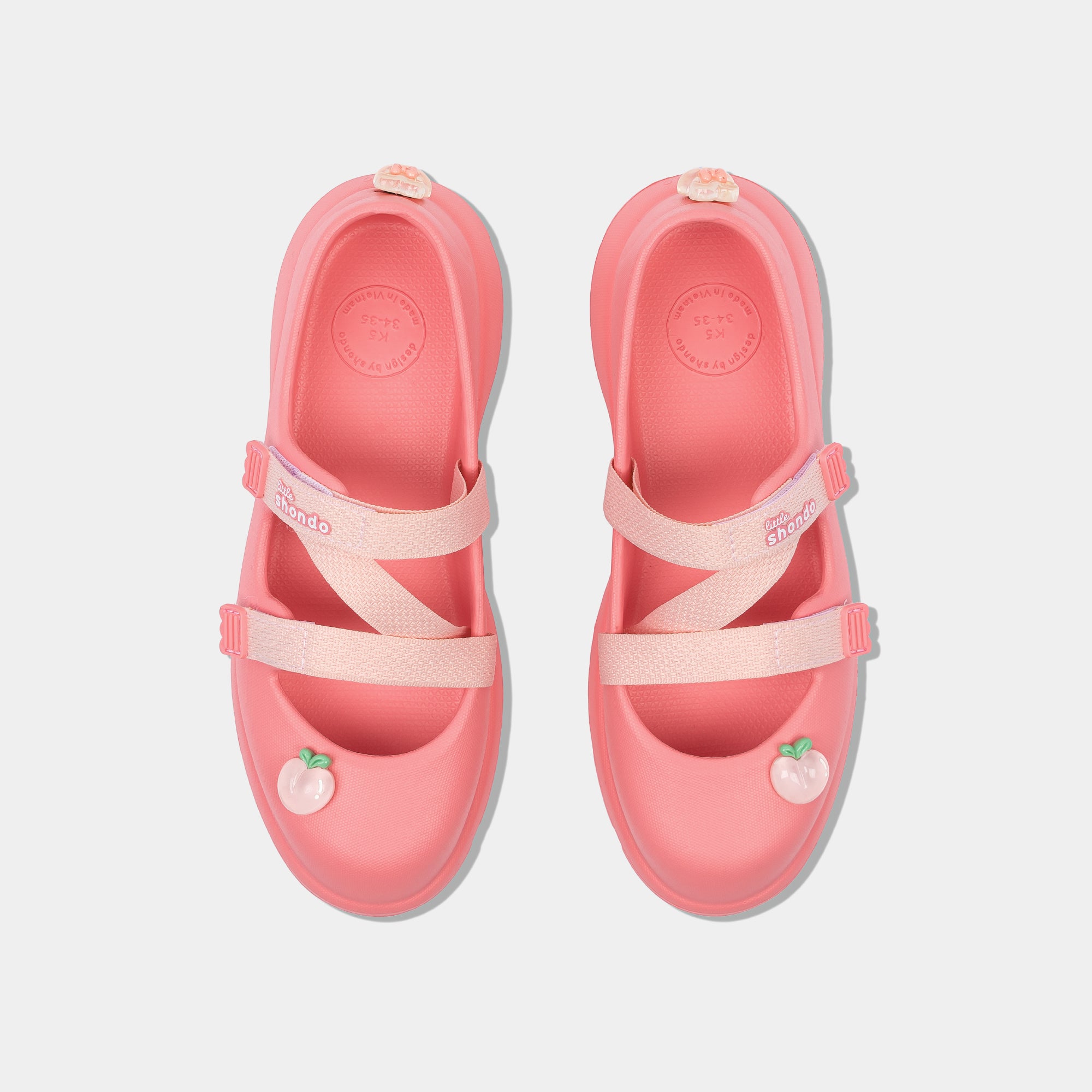 Giày ballet sneaker bé gái Little Dreamie hồng đậm