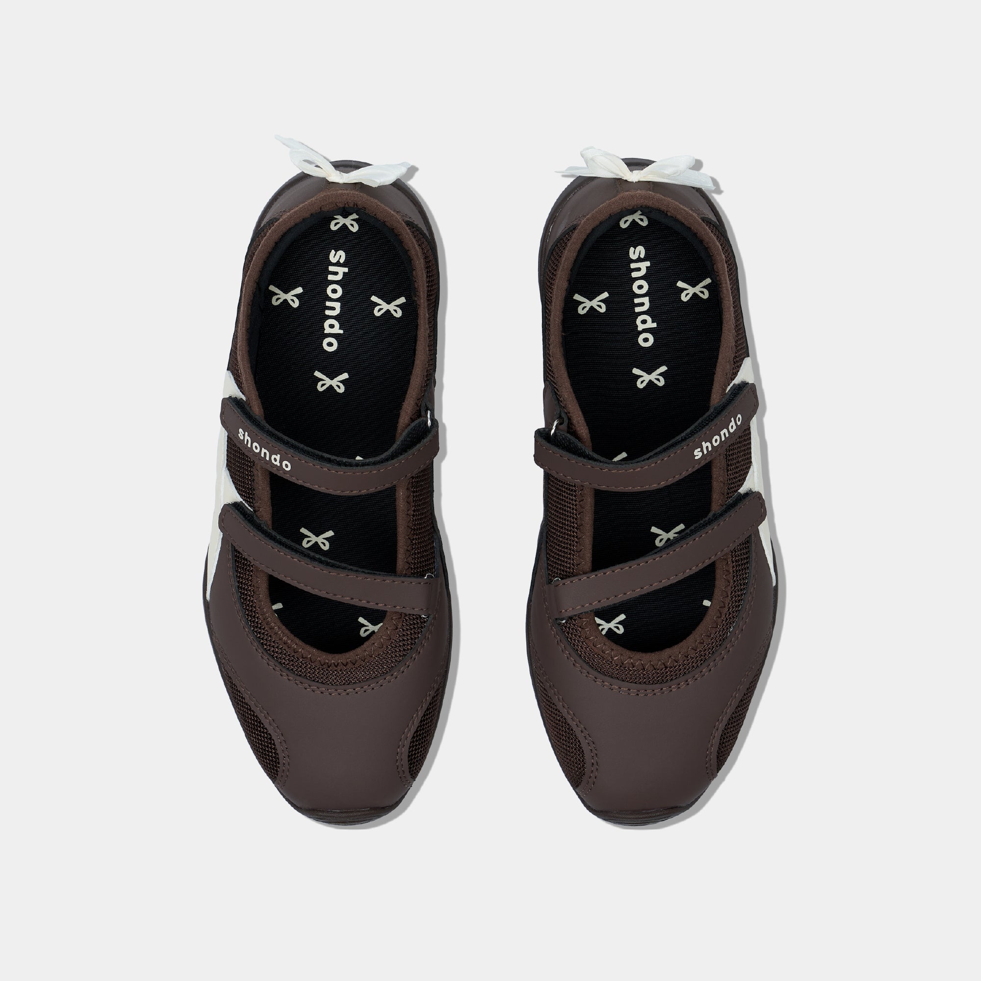 Giày Sneaker Ballet Minie Phối Nơ Nữ Nâu