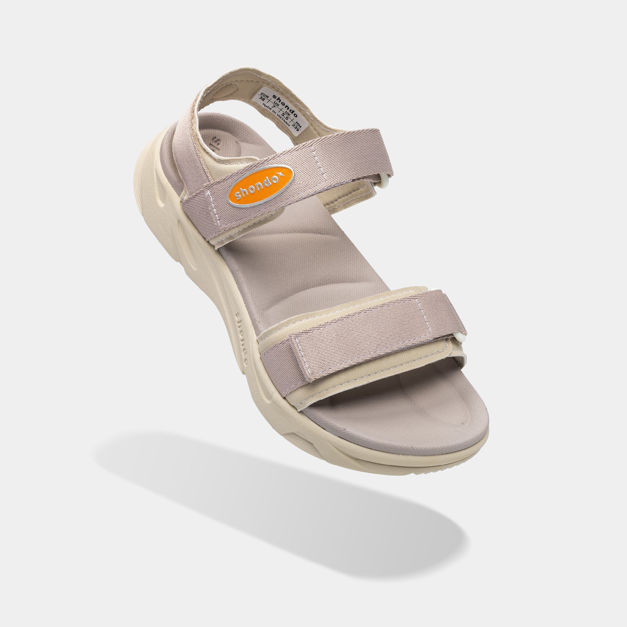 Sandal F8M nữ nâu be