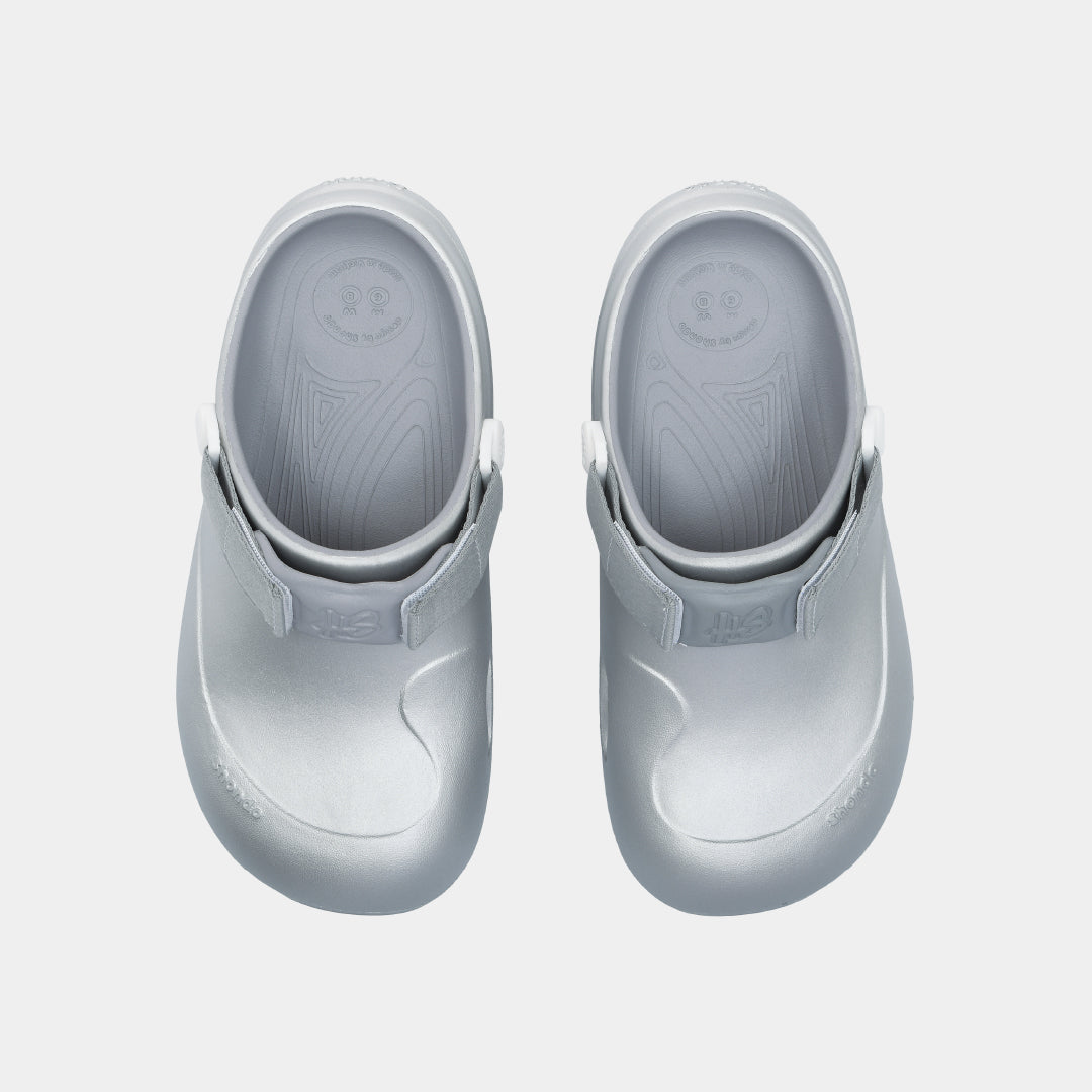 Clog nhựa đúc nữ Suke metallic