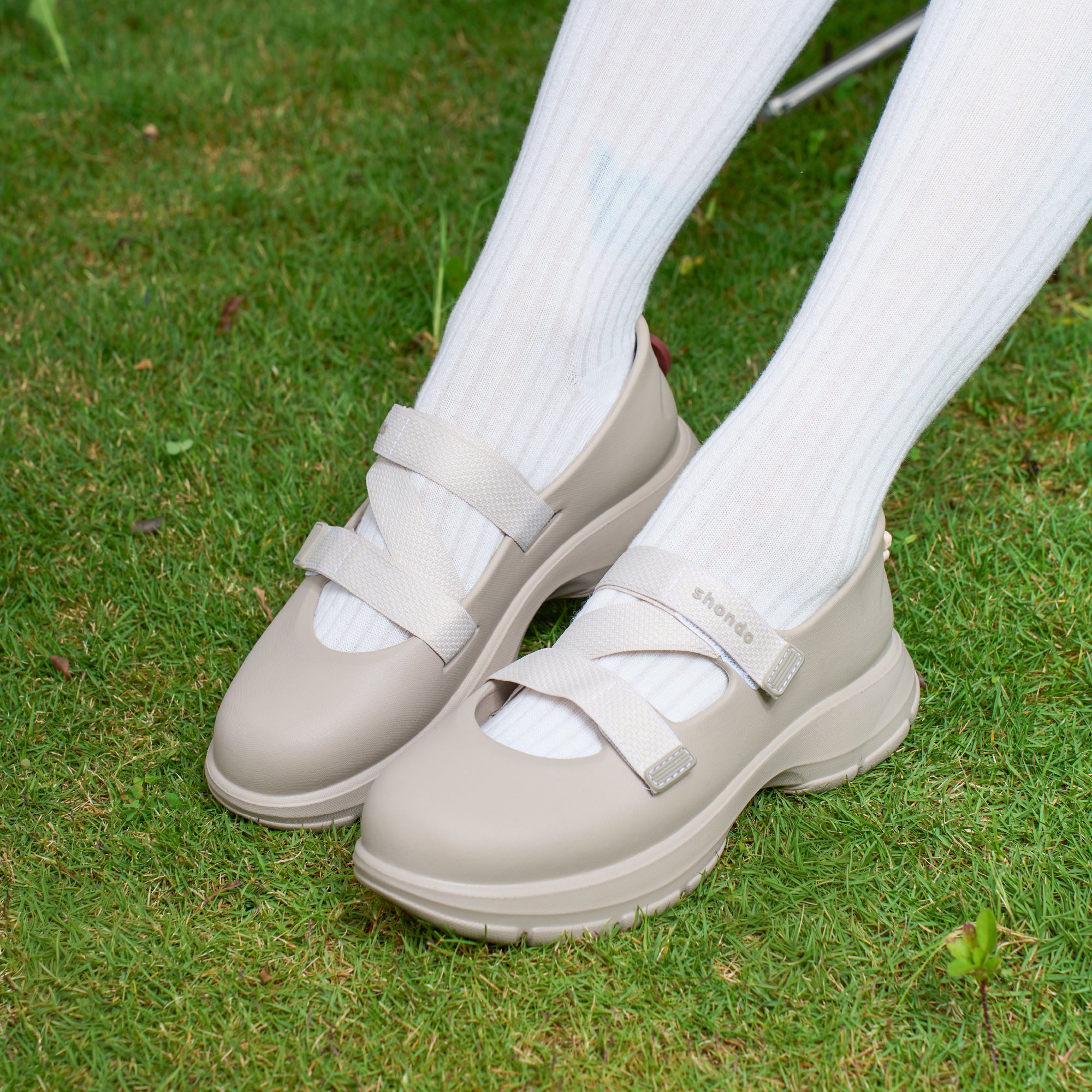 Giày Ballet Sneaker Nữ Shondo Dreamie Màu Nâu Nhạt