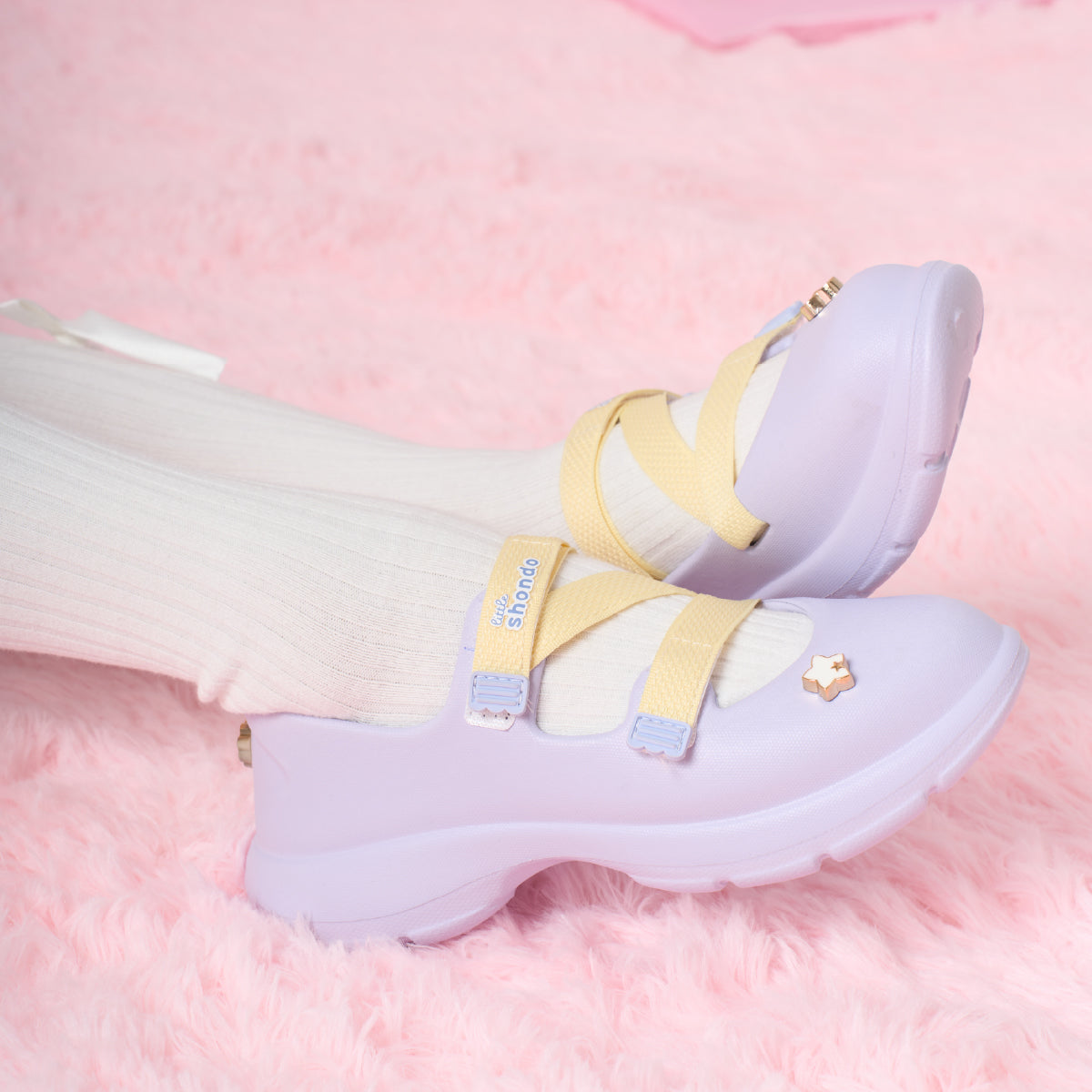 Giày ballet sneaker bé gái Little Dreamie tím