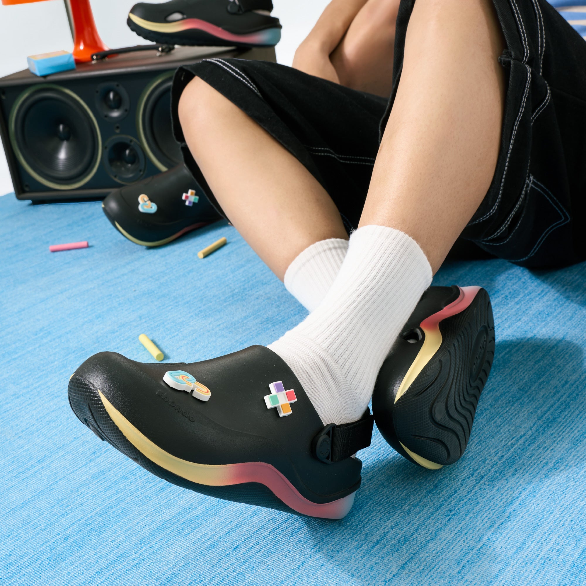 Clog Suke PRIDE unisex đen