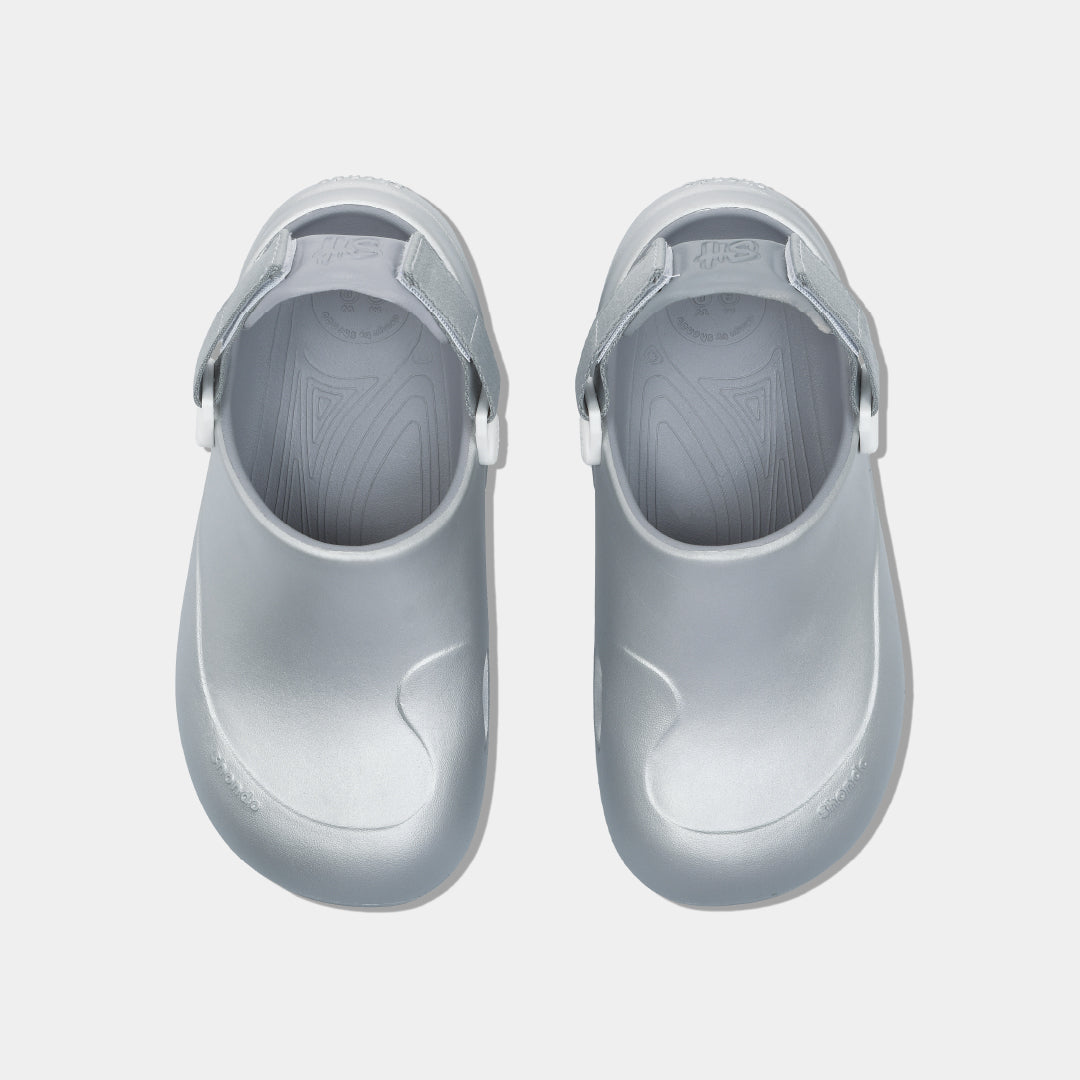 Clog nhựa đúc nữ Suke metallic