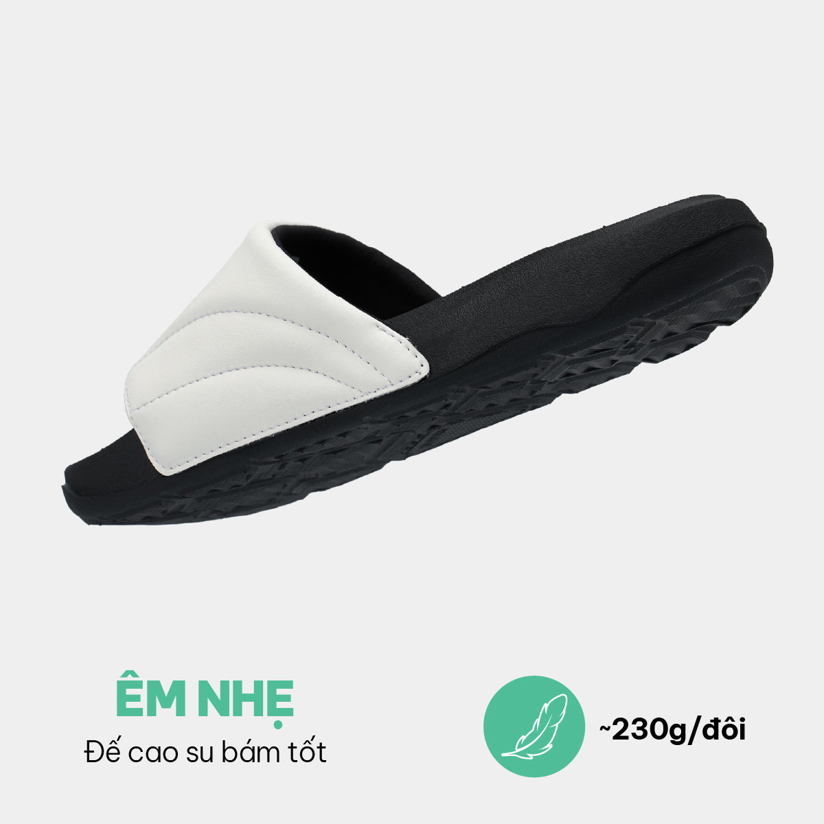 Dép Trendy 7 CHAMPION 26 nam trắng đen