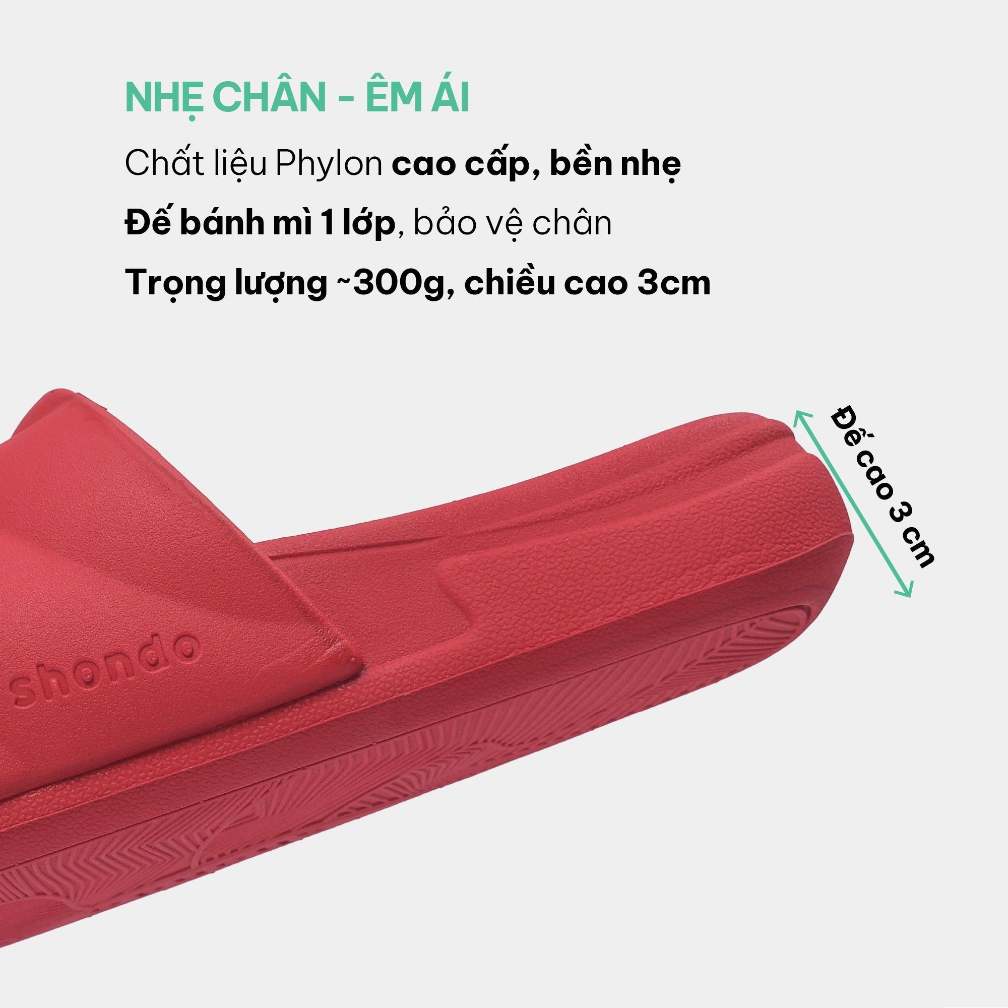 Trendy bread slippers with 5 red plastic straps