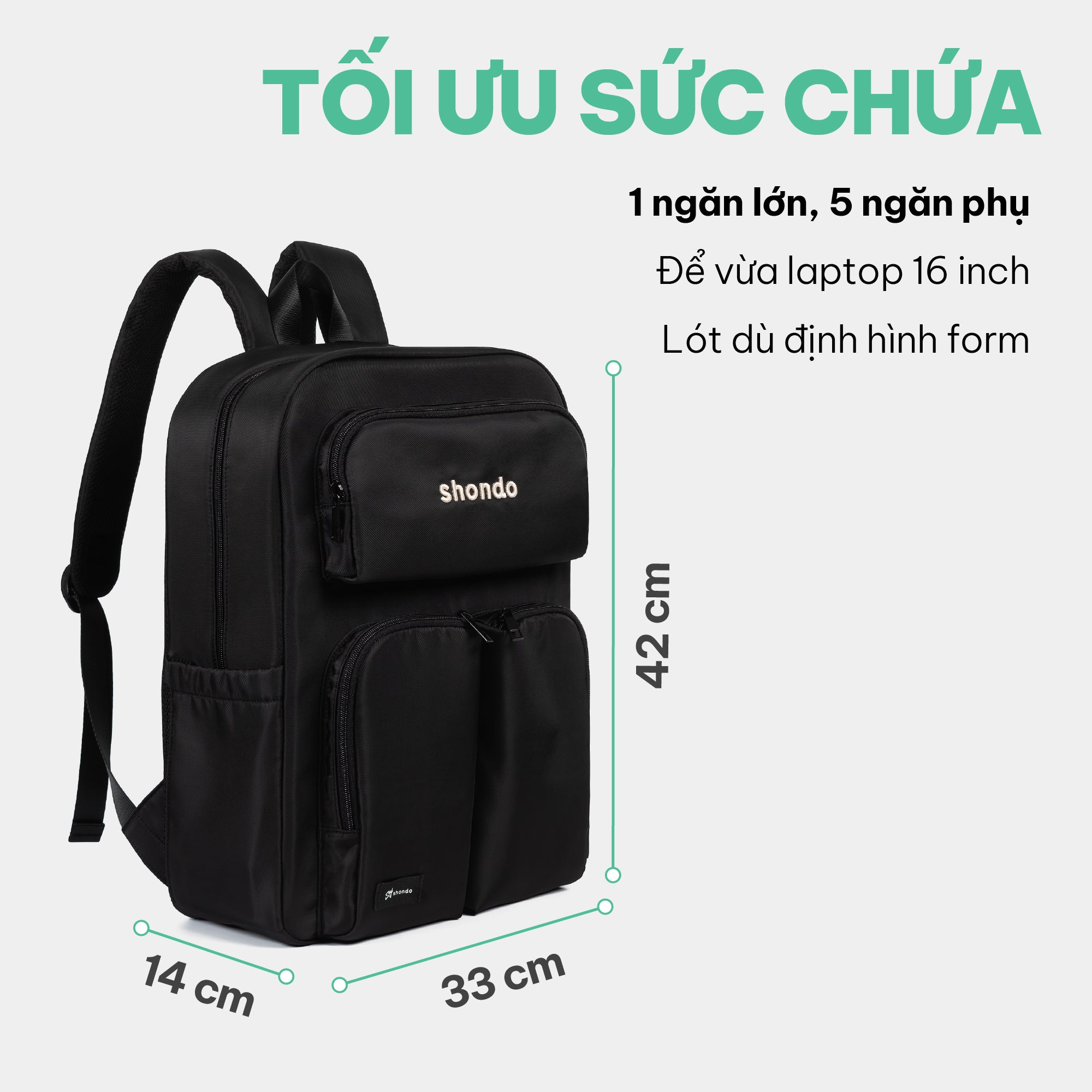 Balo sticker vải dù đen