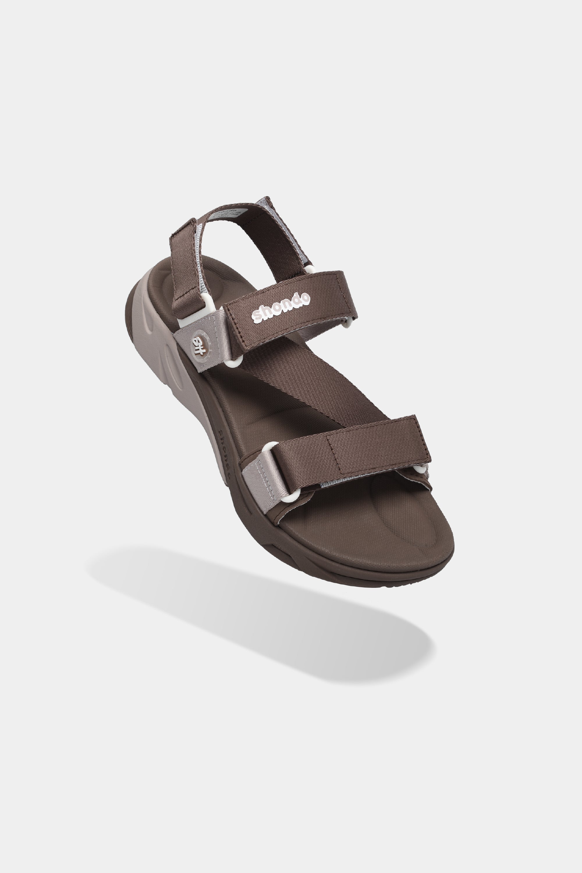 Sandal F8M thể thao nam nữ quai chéo nâu