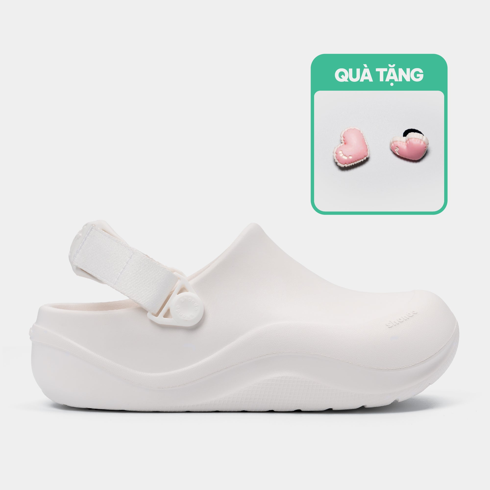 Clog SUKE Limax nữ trắng