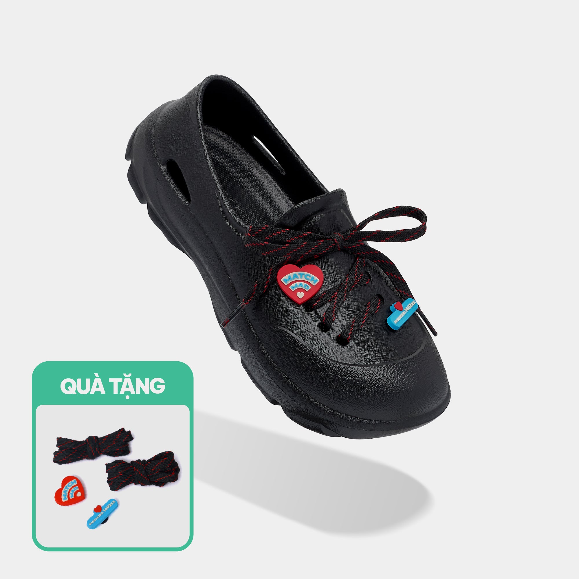 Sneaker EZI Limax Valentine nam đen